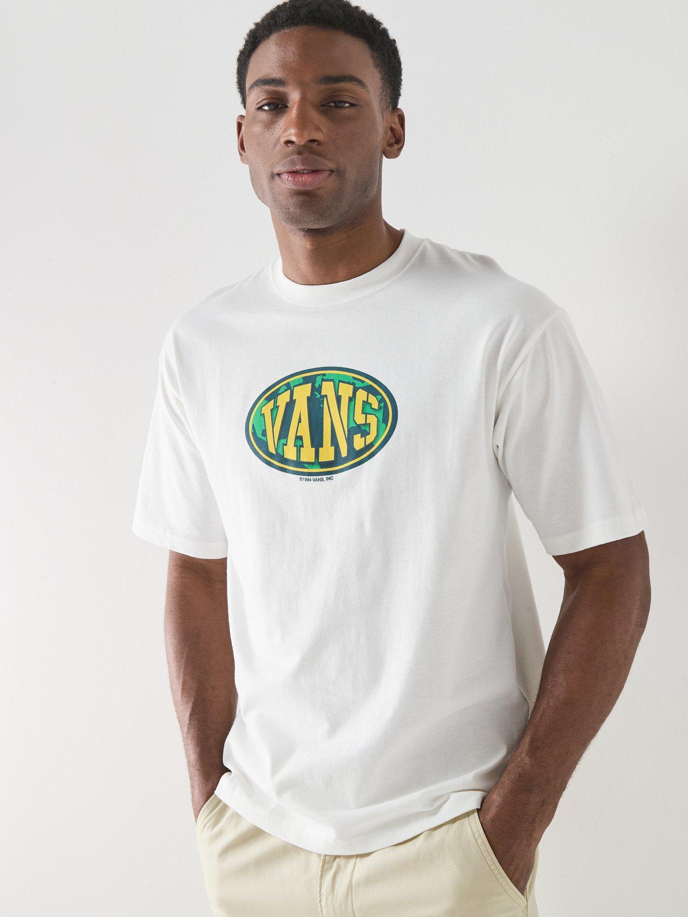Image 1 of 4 of Vans Mens Worldwide Short Sleeve T-Shirt - White