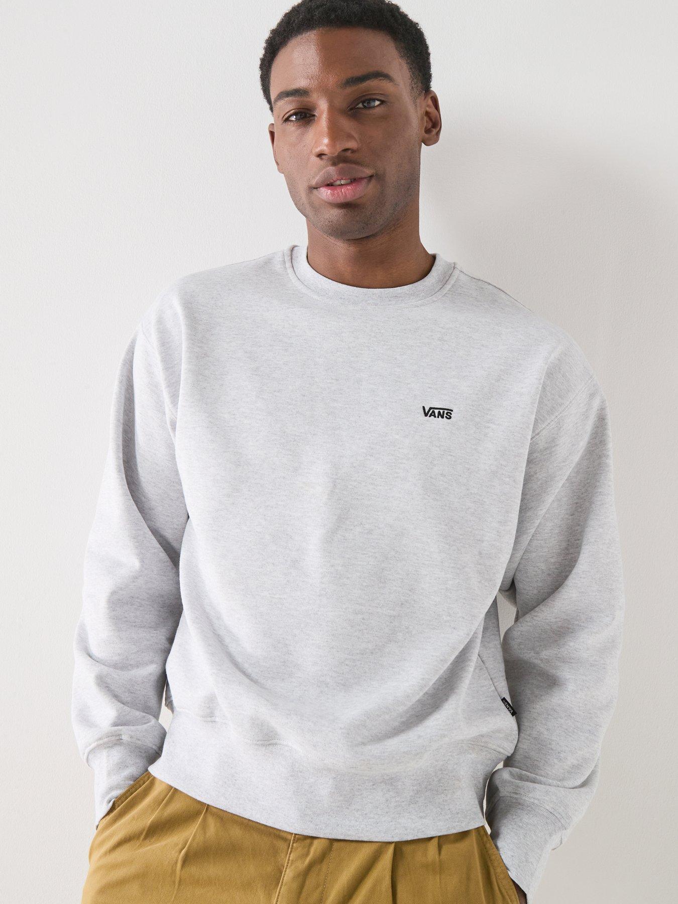 Vans Mens Left Chest Ii Loose Crew - Grey