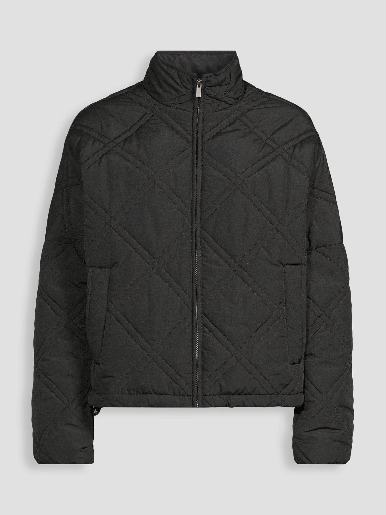 Image 7 of 7 of The Very Collection Lightweight Quilted Bomber Jacket - Black
