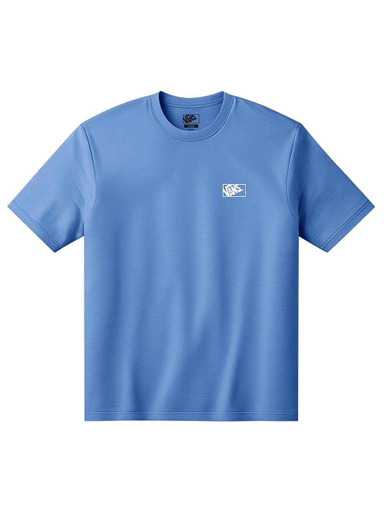 Vans Boys Double Standard Short Sleeve T-Shirt - Blue