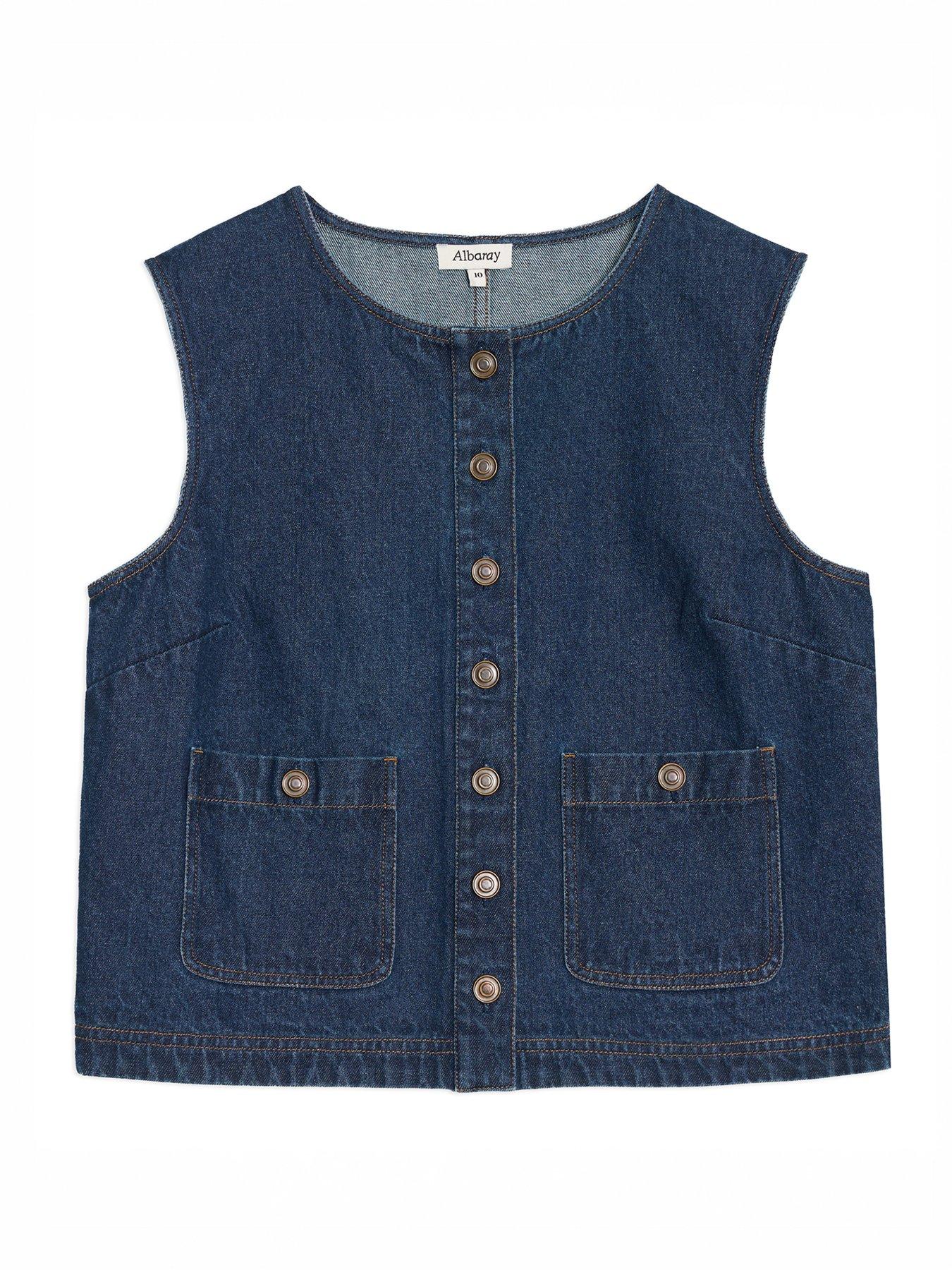 albaray-denim-pocket-waistcoat-blueoutfit