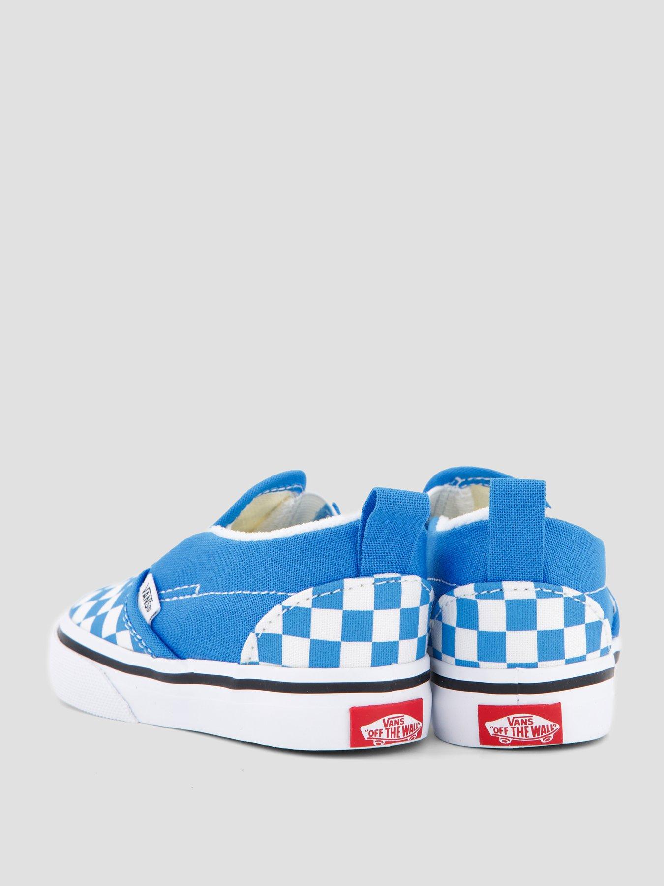 Image 6 of 7 of Vans Infant Slip-On Checkerboard Shoes - Blue