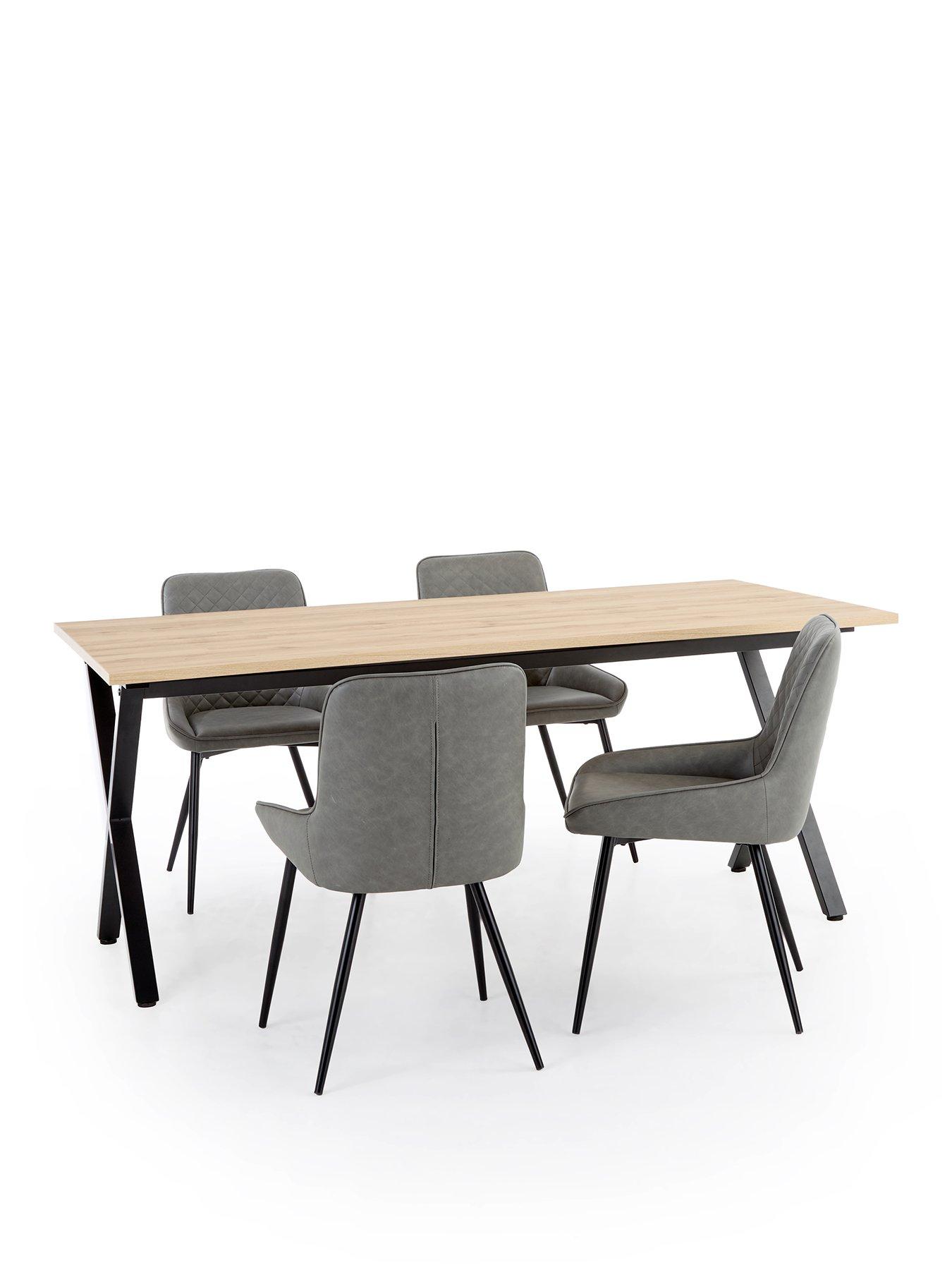 the-very-collection-harlem-160cm-light-oak-dining-table-4-sorena-grey-chairsstillFront