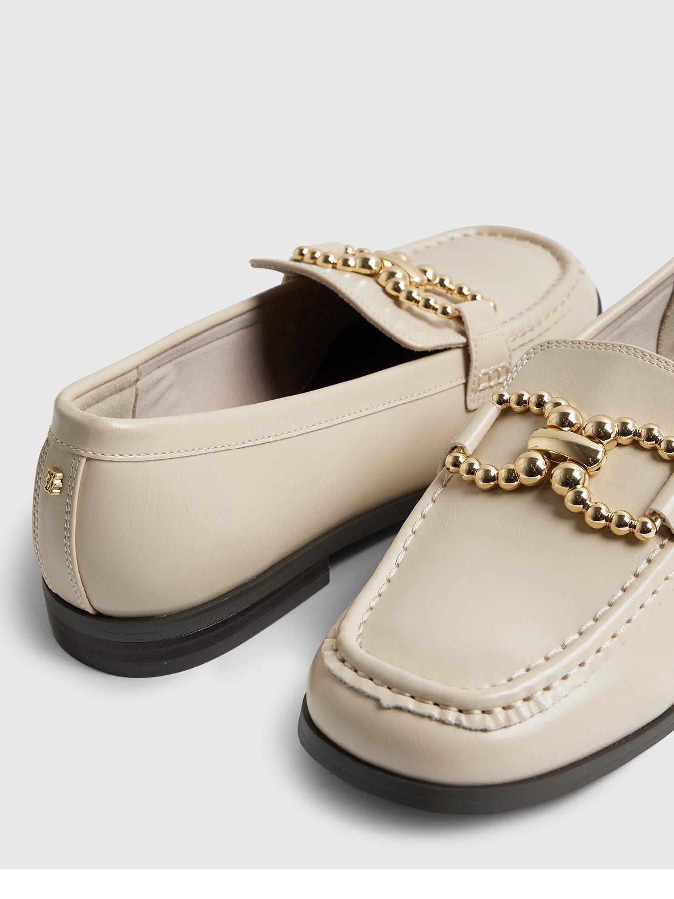 river-island-gold-trim-loafer-creamdetail