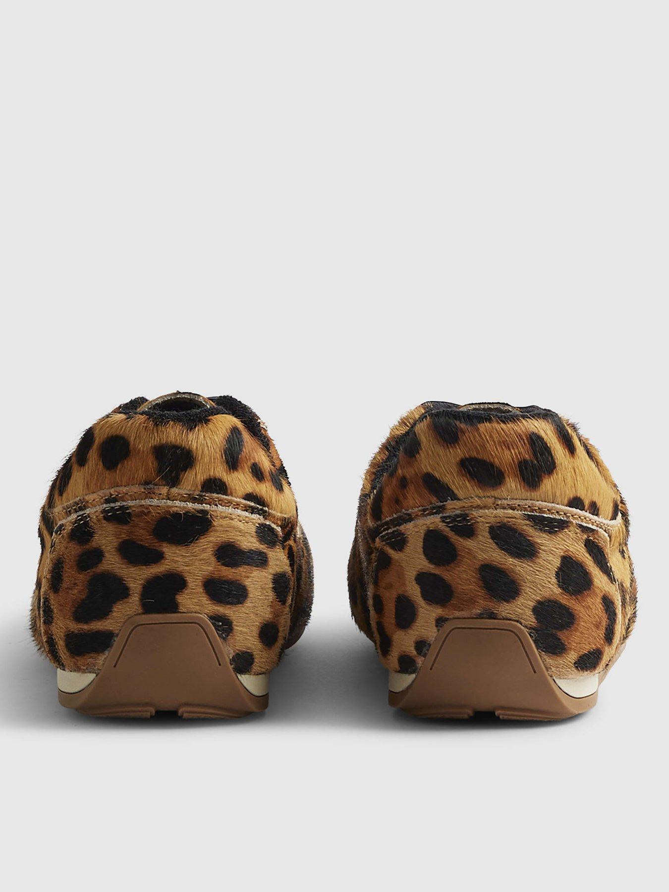 Image 4 of 6 of River Island Animal Slim Profile Trainer - Brown