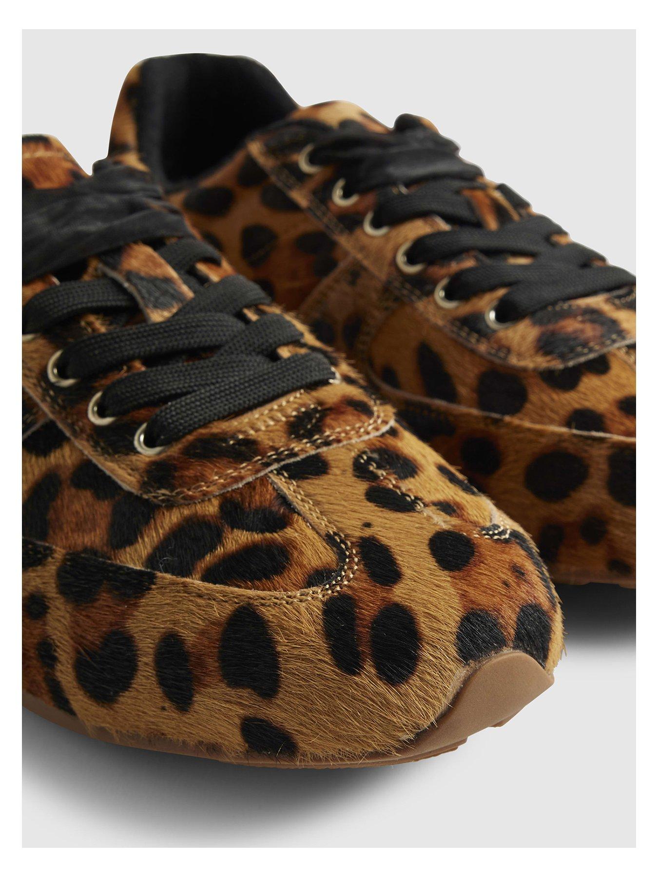Image 6 of 6 of River Island Animal Slim Profile Trainer - Brown