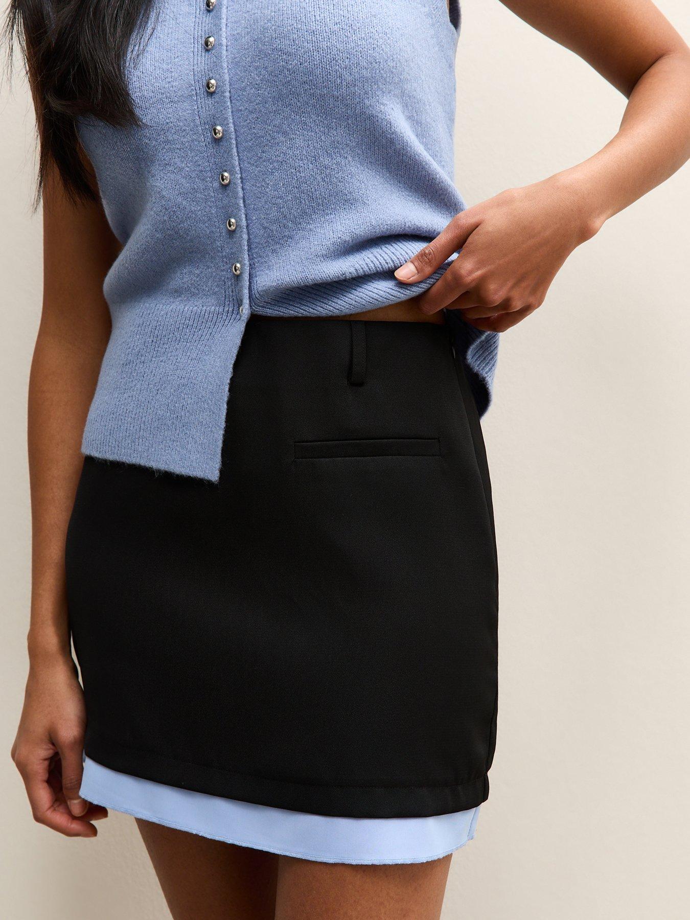 new-look-contrast-hem-a-line-mini-skirt-blackoutfit