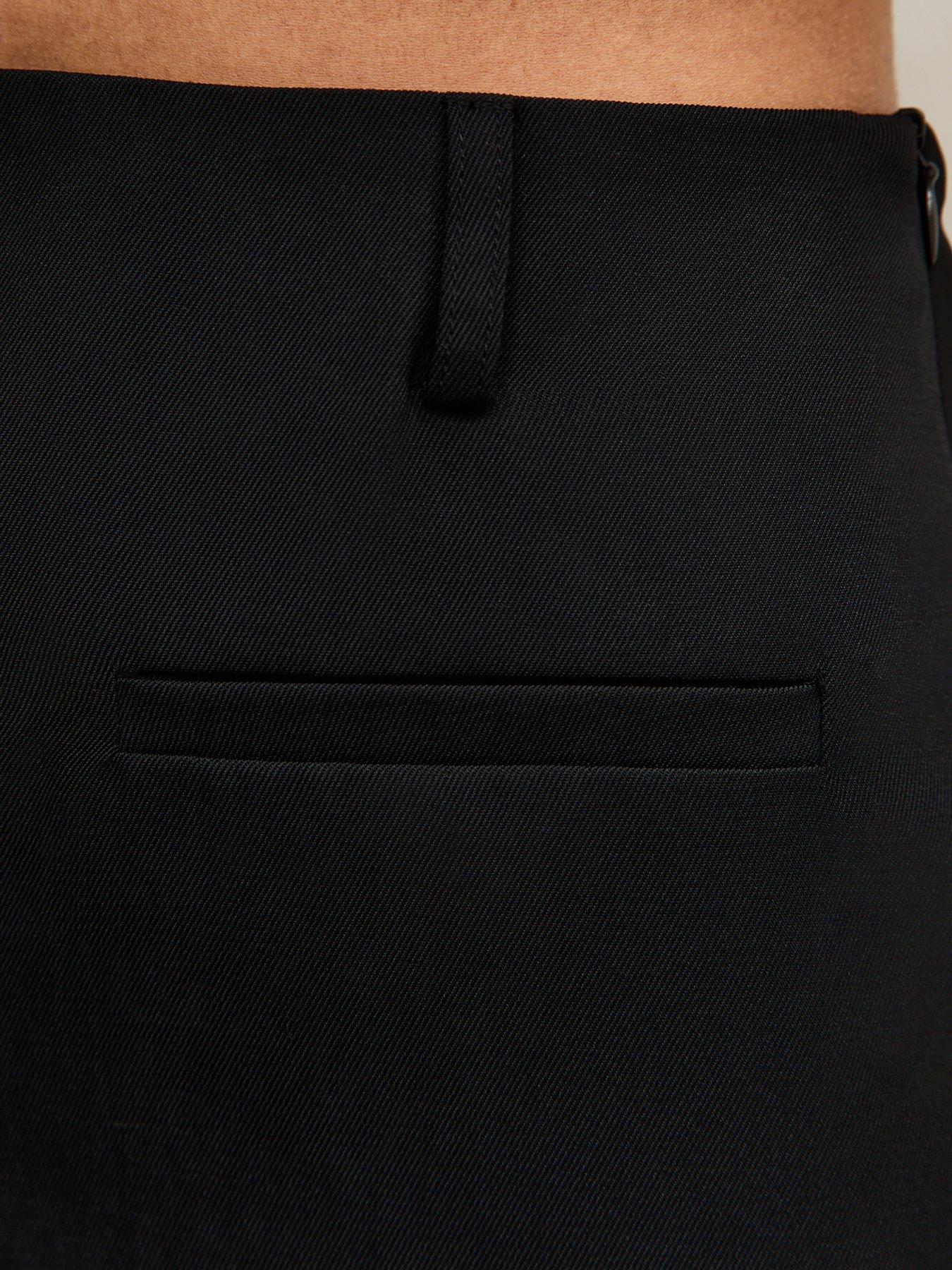 new-look-contrast-hem-a-line-mini-skirt-blackdetail