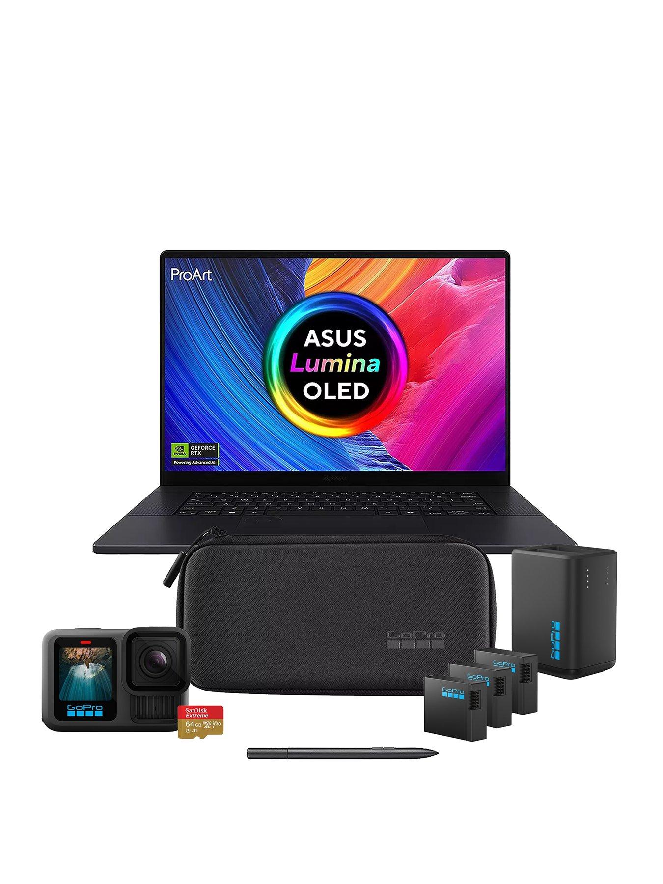 Asus ProArt + GoPro HERO13 Bundle - GeForce RTX 5070 - AMD Ryzen AI 9 - 64GB RAM - 2TB SSD - 16in WQUXGA OLED