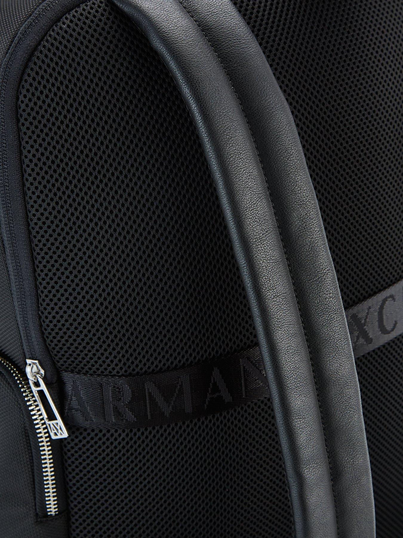 armani-exchange-singapore-backpack-blackdetail