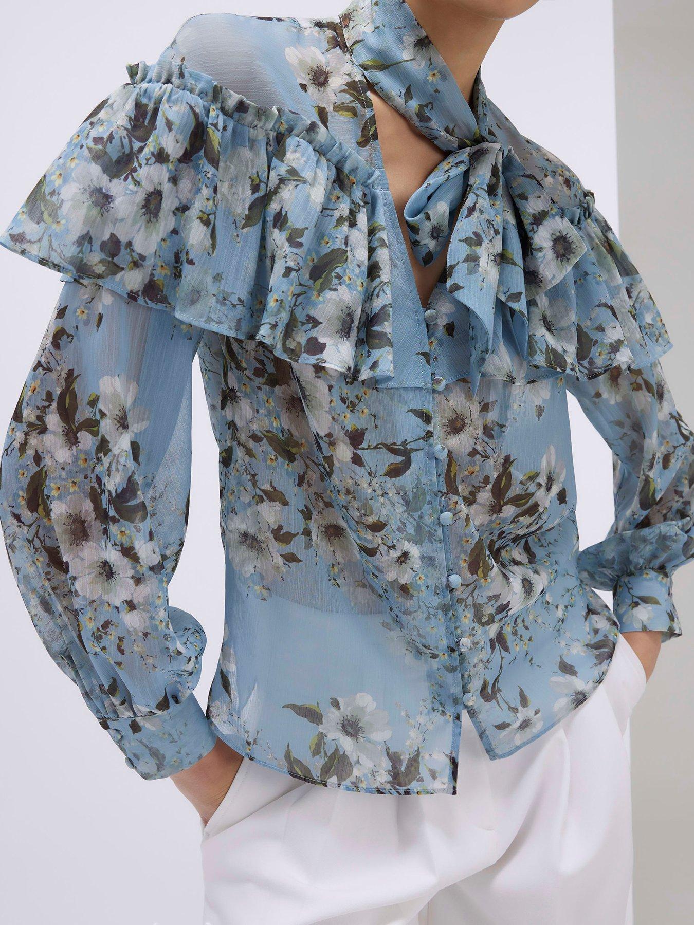 river-island-ruffle-dl-tie-neck-blouse-blueoutfit