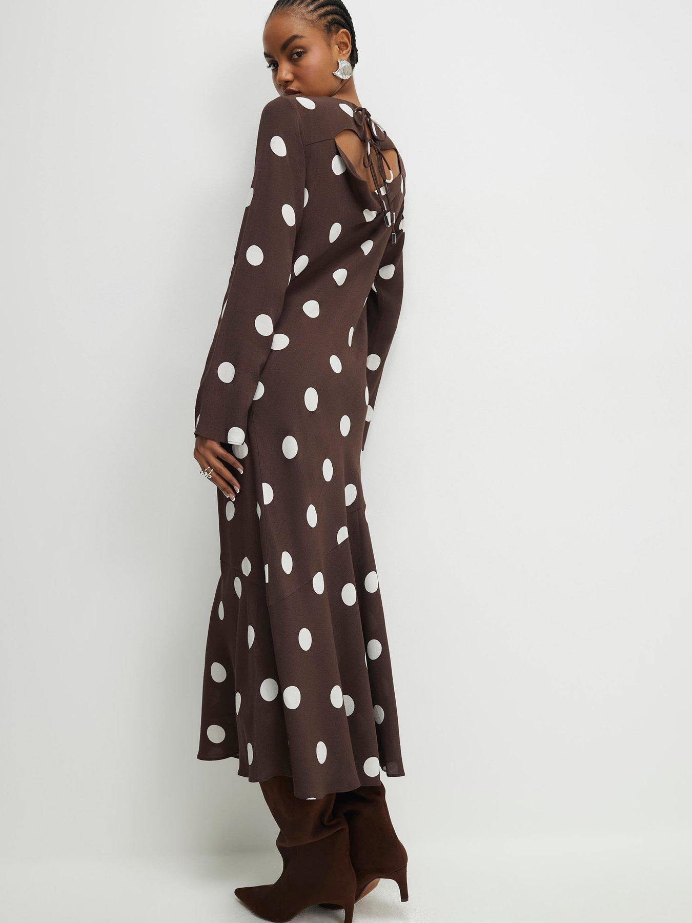 river-island-long-sleeve-spot-print-column-dress-brownstillFront