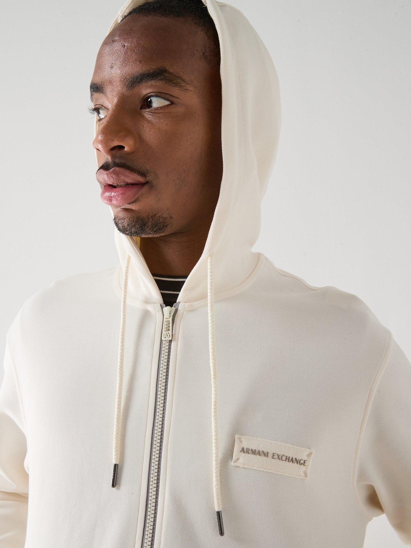 Image 6 of 6 of Armani Exchange Full Zip Sweat - Off White