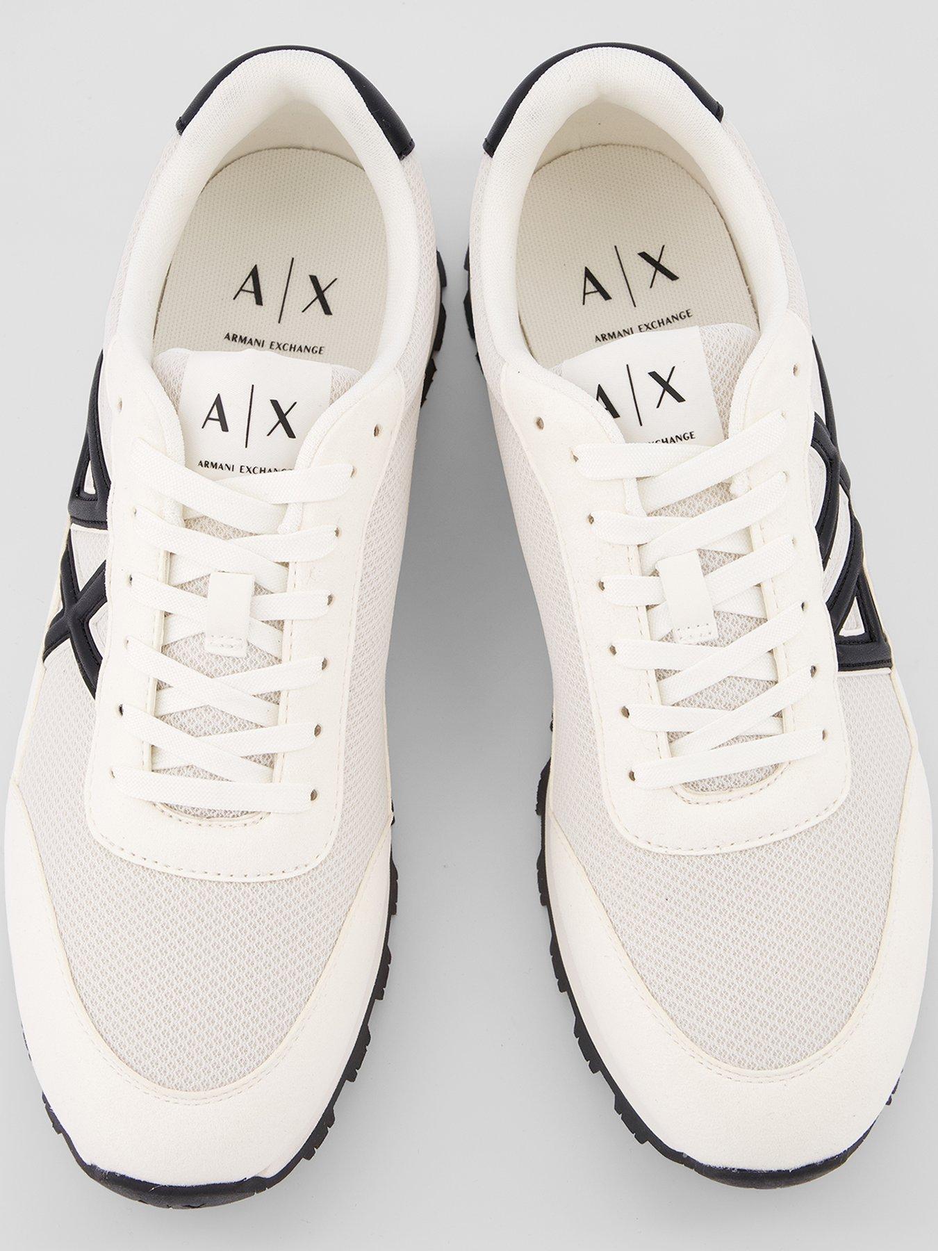 armani-exchange-drop-logo-suede-runner-trainers-off-whiteoutfit