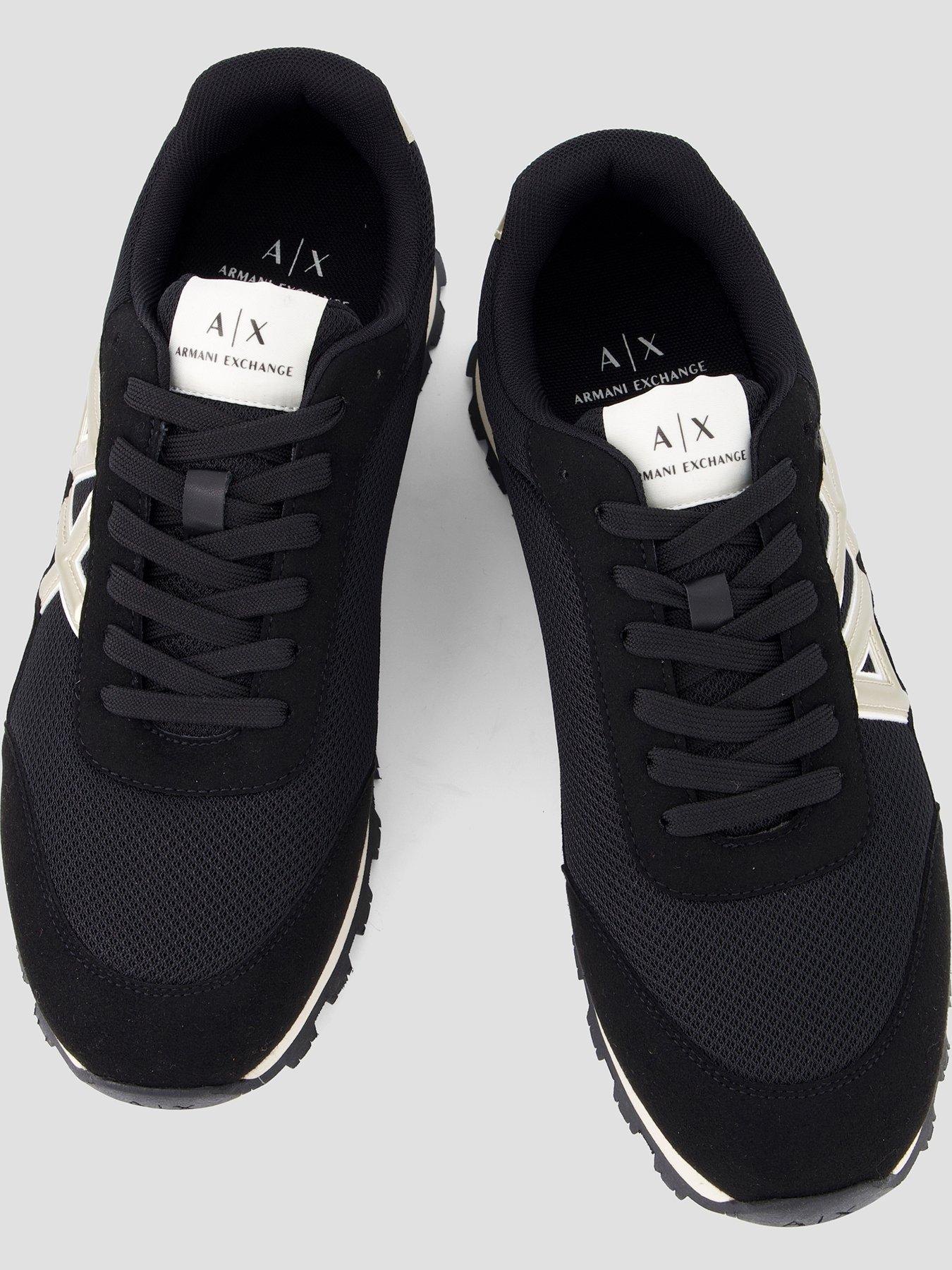 armani-exchange-drop-logo-suede-runner-trainers-blackoutfit