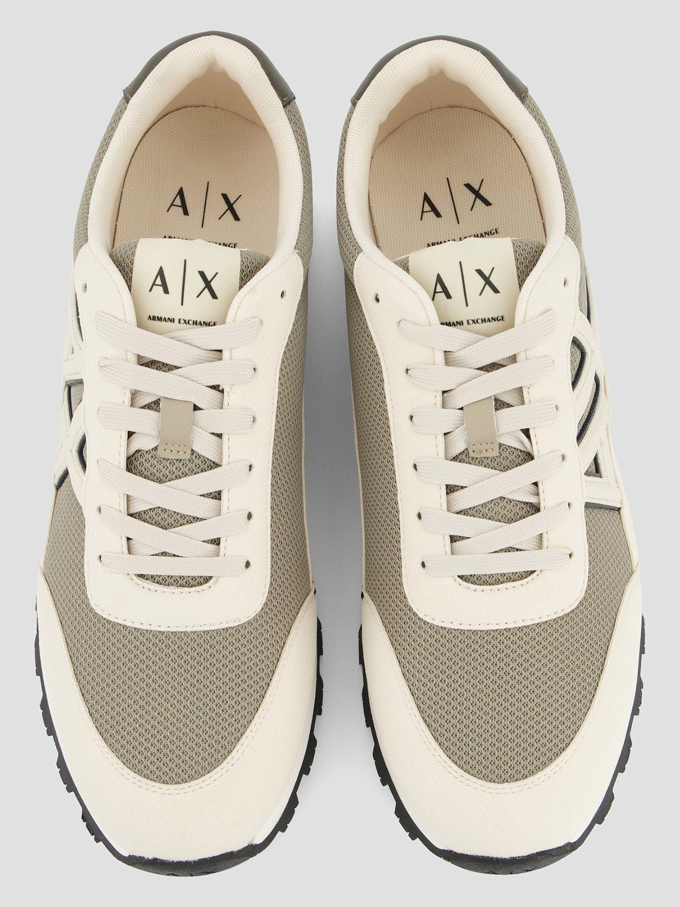 armani-exchange-drop-logo-suede-runner-trainers-creamoutfit