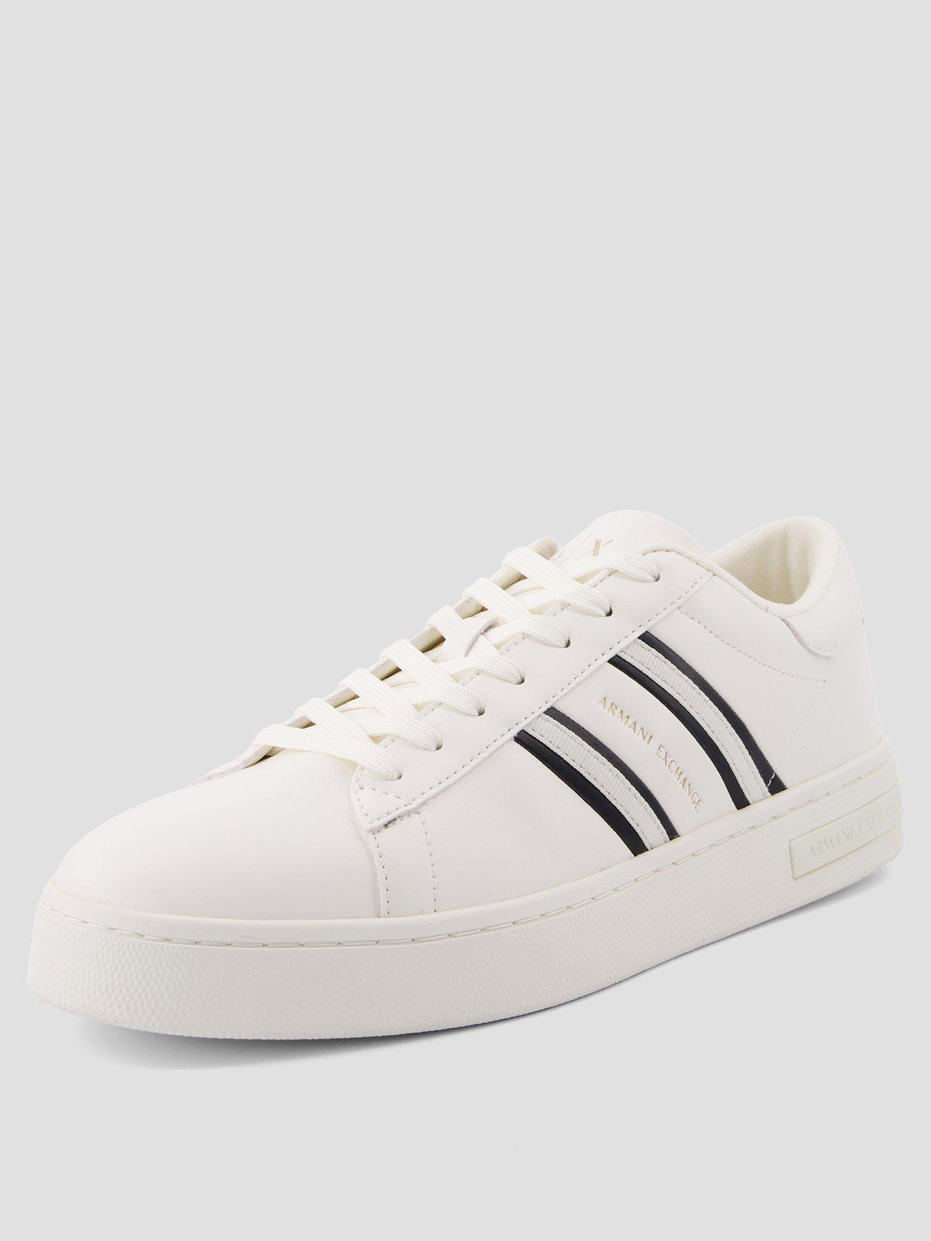 armani-exchange-side-stripe-cupsole-trainers-off-whitestillFront