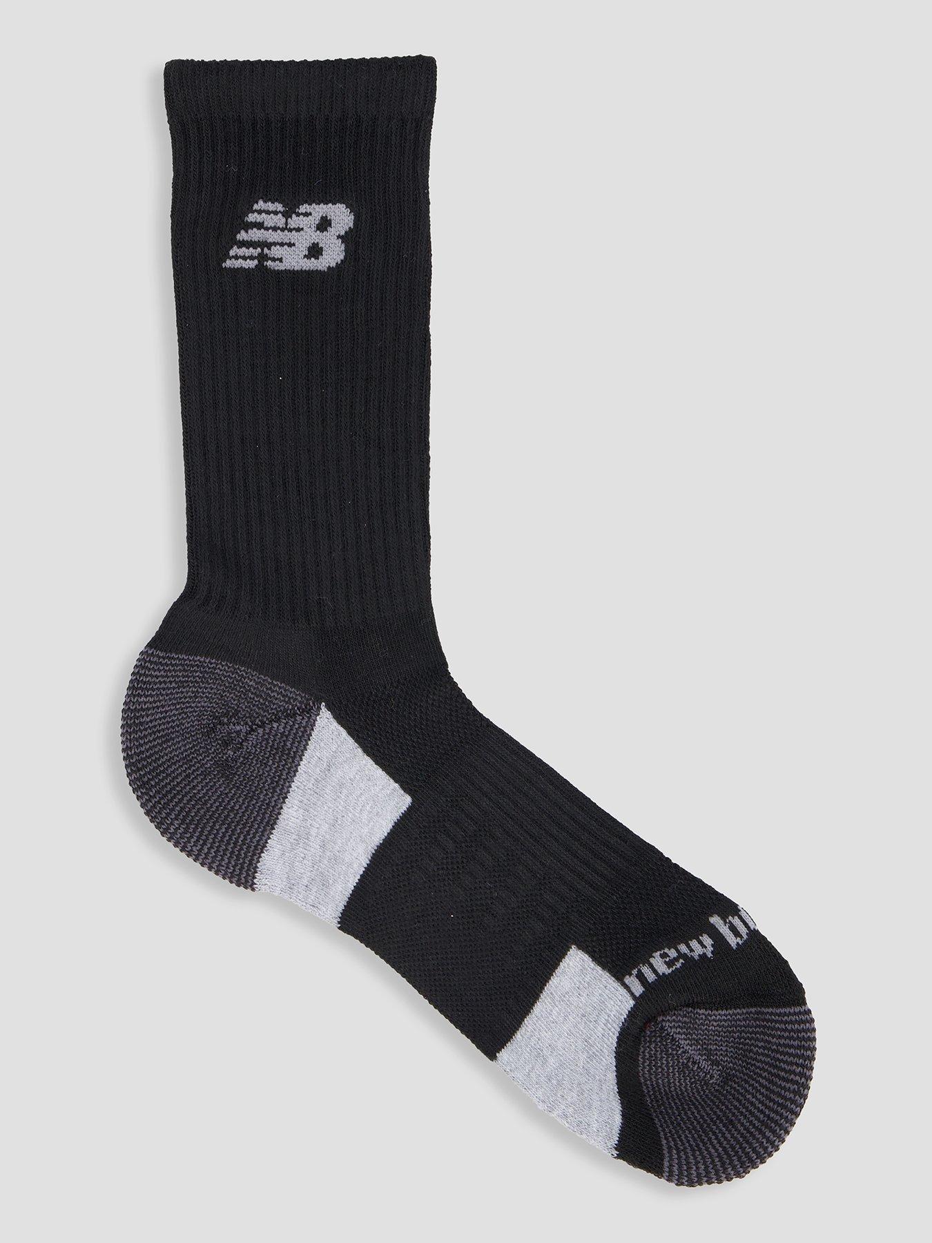 Image 2 of 4 of New Balance Performance Cushioned Crew - 3 Pack - Black