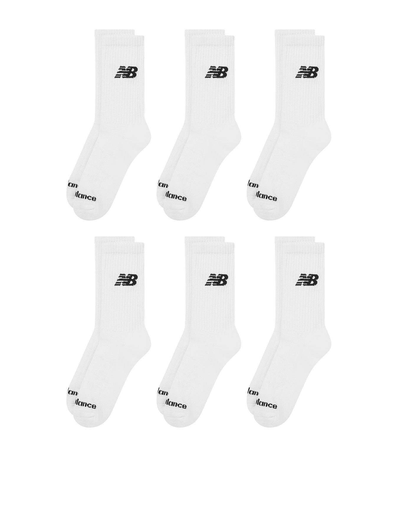 New Balance Everyday Seasonal Midcalf 6 Pack Socks - White