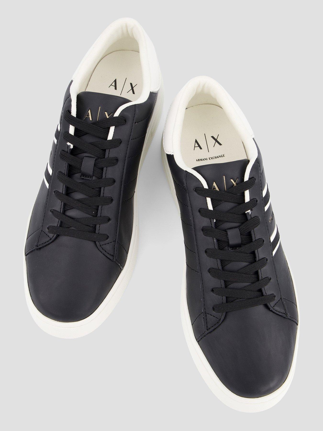 armani-exchange-side-stripe-cupsole-trainers-blackoutfit