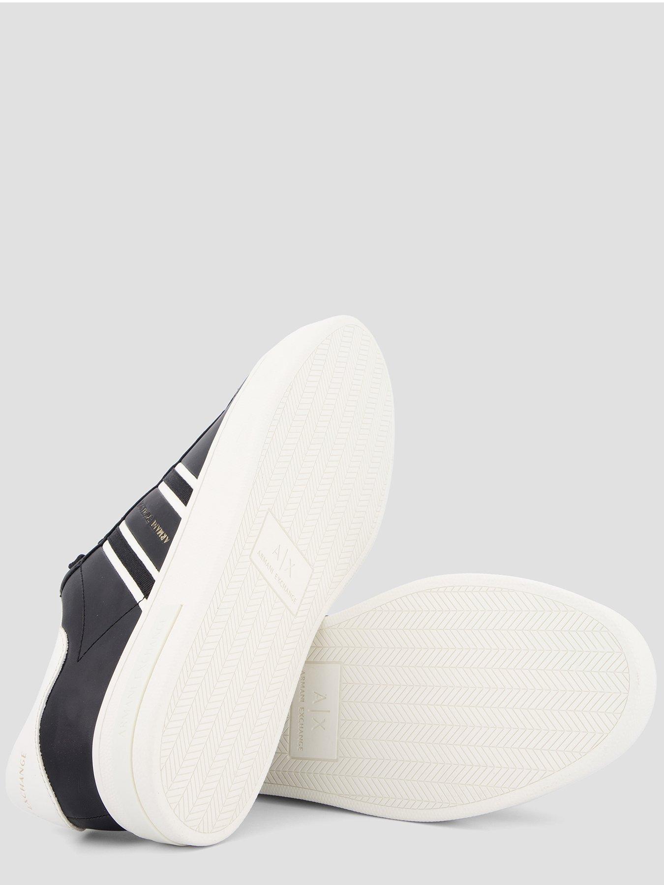 armani-exchange-side-stripe-cupsole-trainers-blackdetail