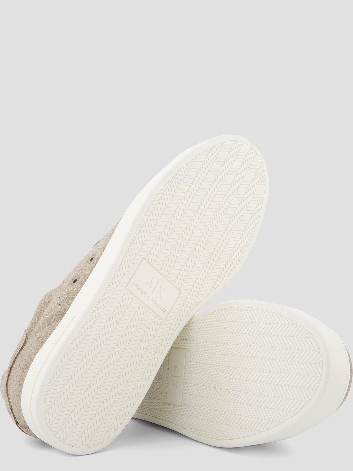 armani-exchange-suede-cupsole-trainer-beigedetail