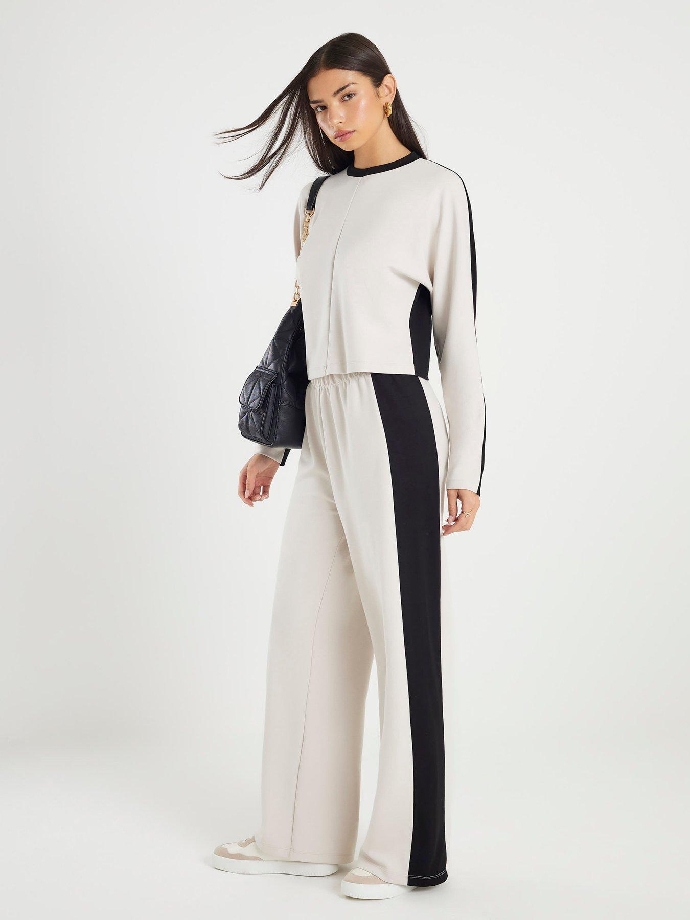 river-island-block-neoprene-wideleg-trouser-cream
