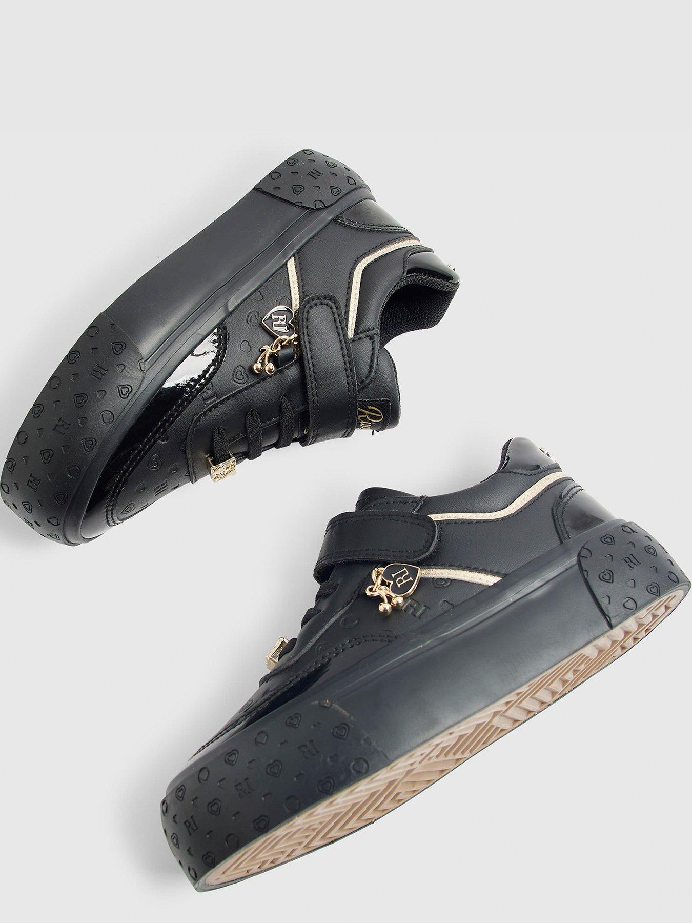 river-island-older-girls-monogram-strap-trainers-blackoutfit