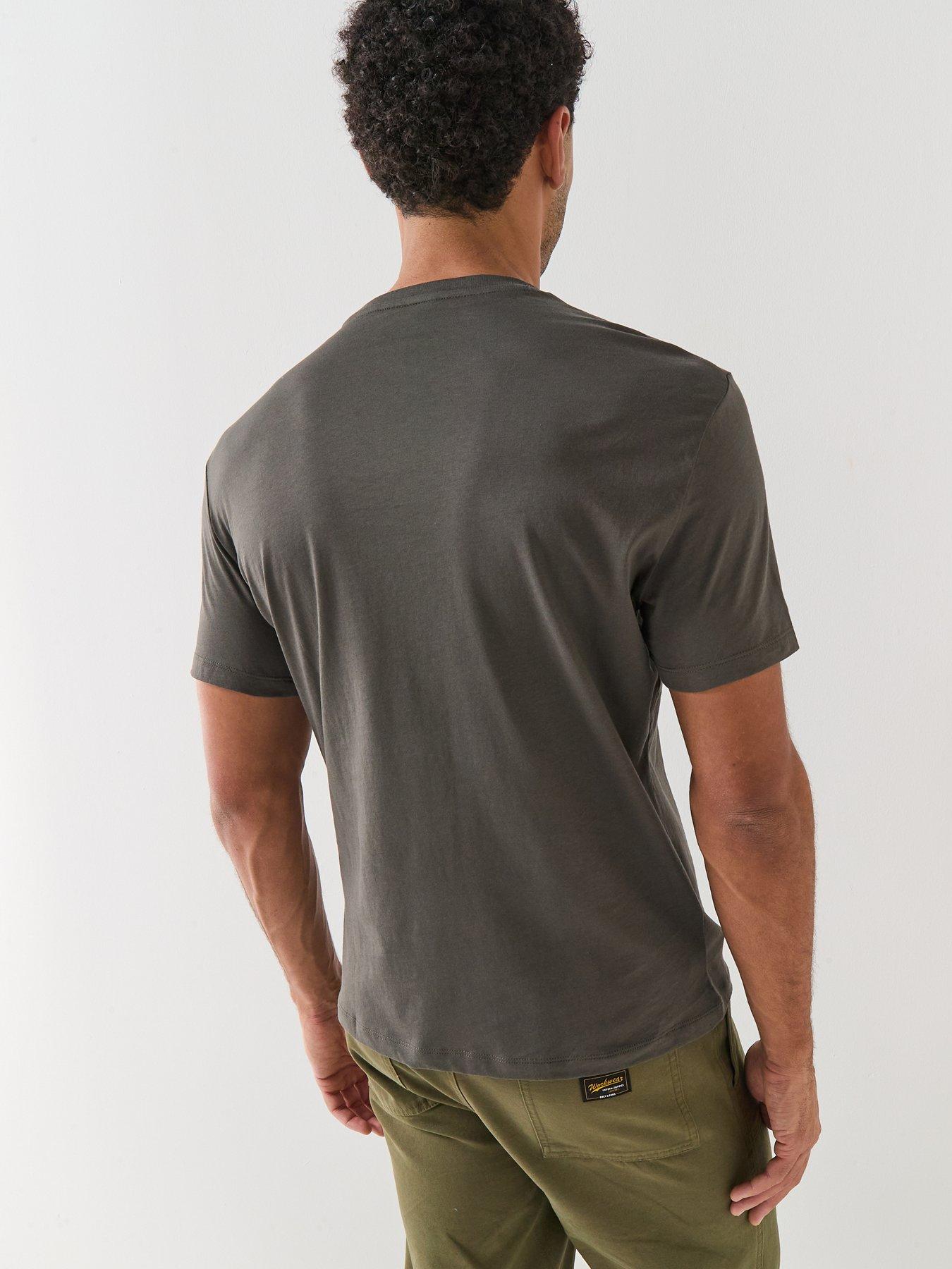armani-exchange-slim-fit-chest-logo-t-shirt-dark-khakistillFront