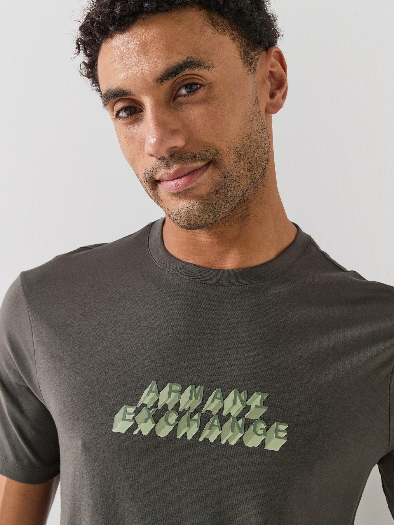 armani-exchange-slim-fit-chest-logo-t-shirt-dark-khakioutfit