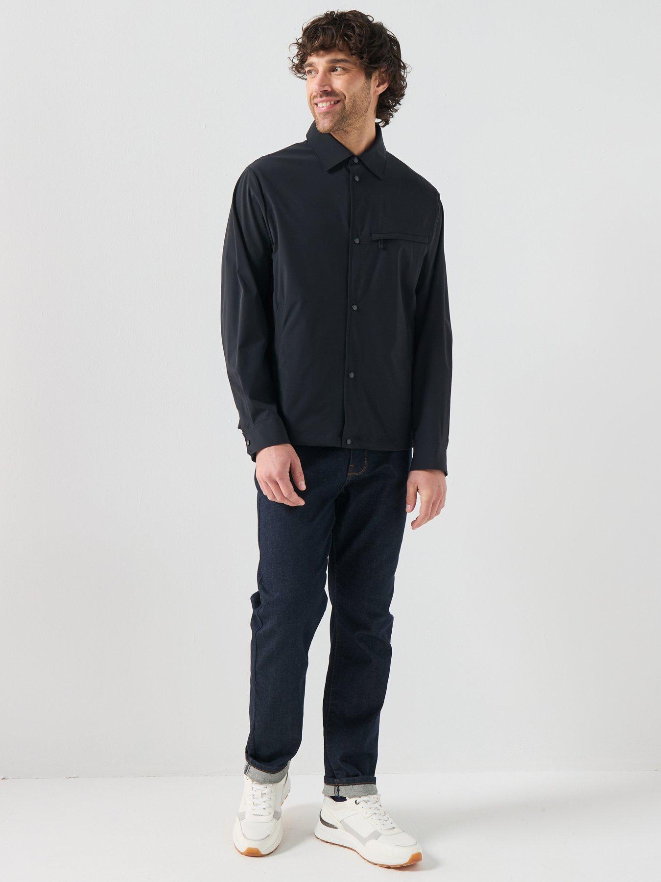 Image 3 of 6 of Armani Exchange Harrington Jacket - Black