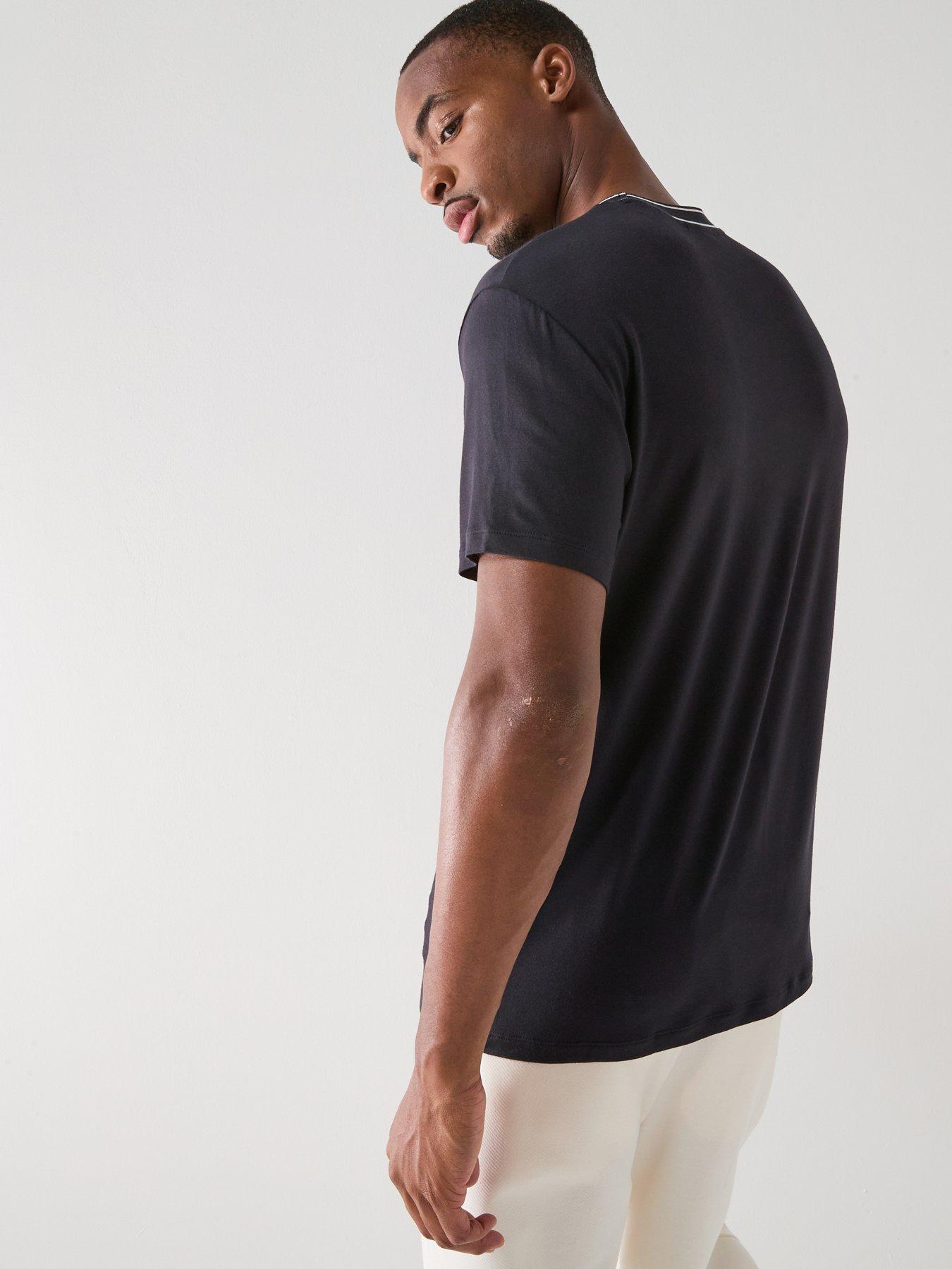 armani-exchange-slim-fit-viscose-t-shirt-navystillFront