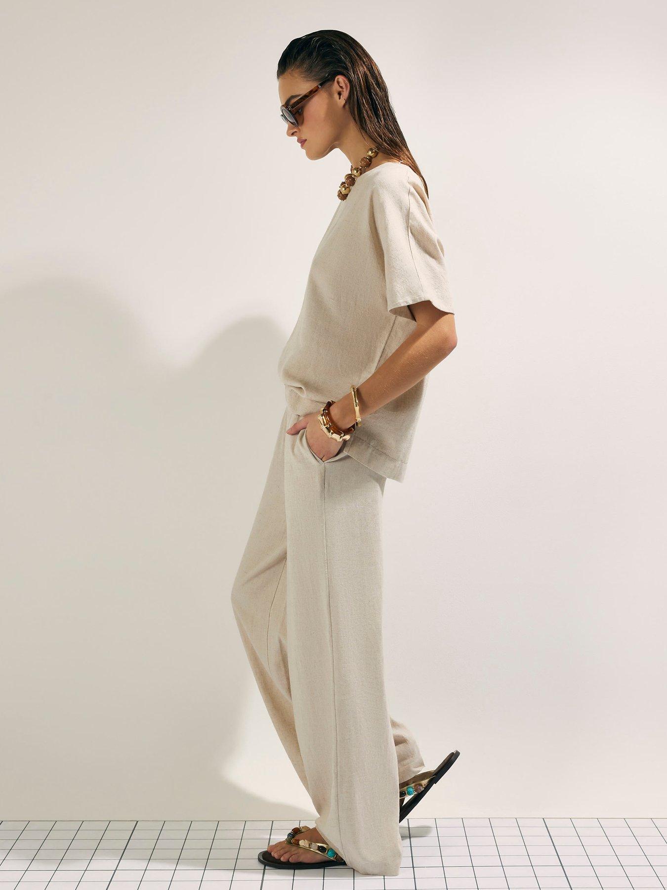 river-island-linen-blend-wide-leg-trousers-beigefront