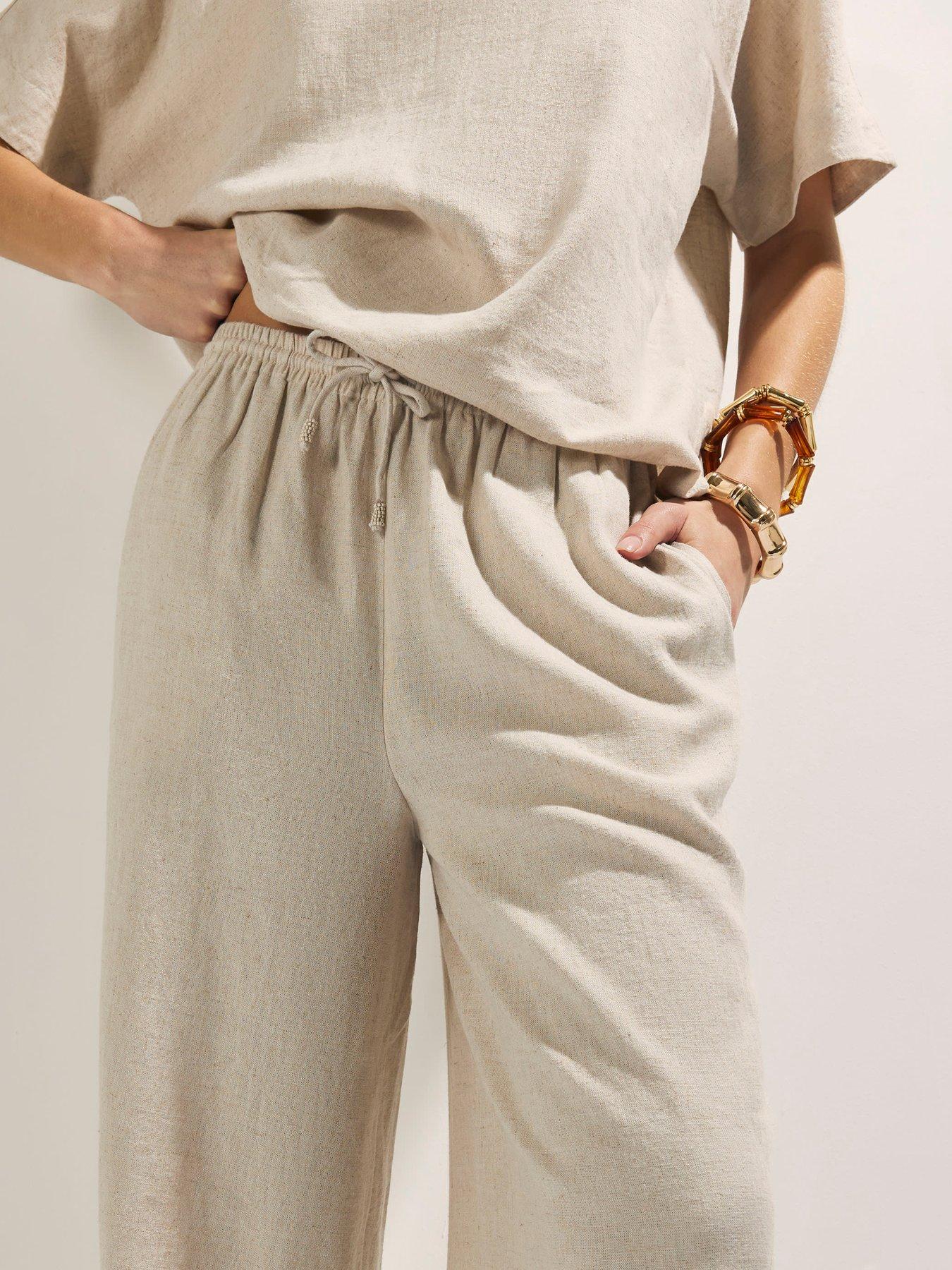 river-island-linen-blend-wide-leg-trousers-beigeoutfit