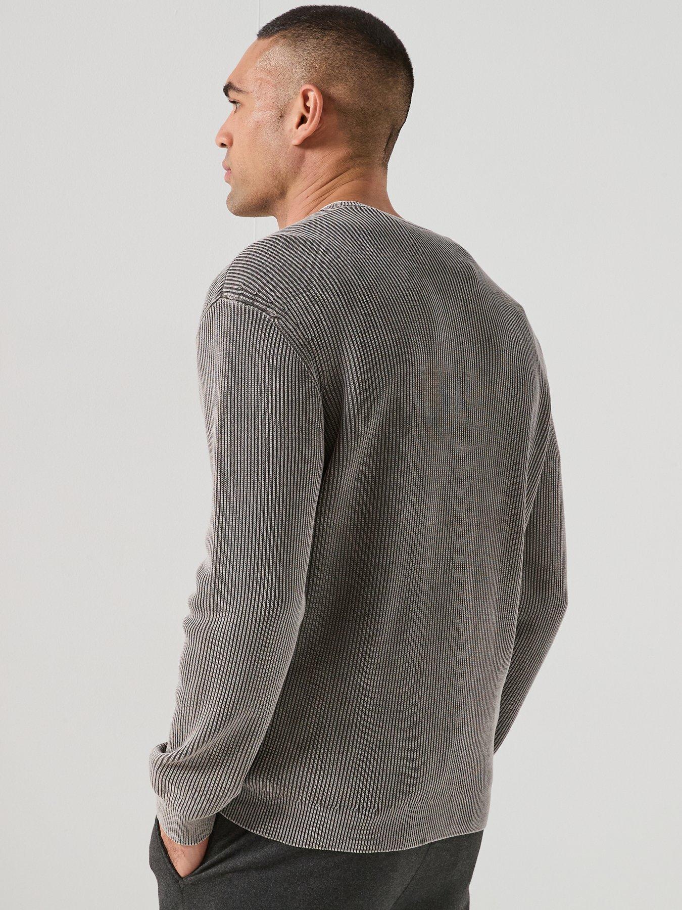 Image 2 of 6 of Armani Exchange Knitted Jumper - Dark Khaki