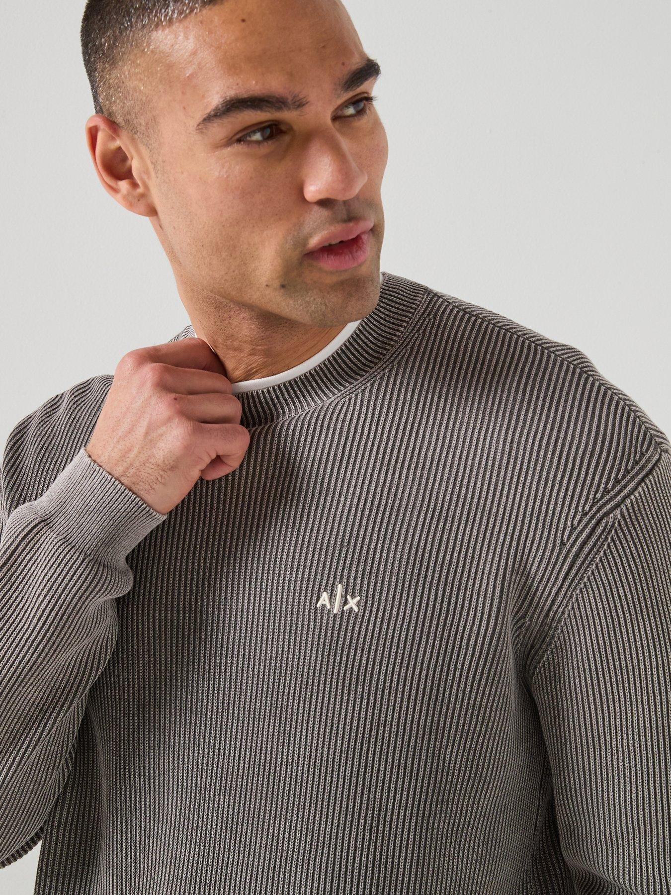 Image 5 of 6 of Armani Exchange Knitted Jumper - Dark Khaki
