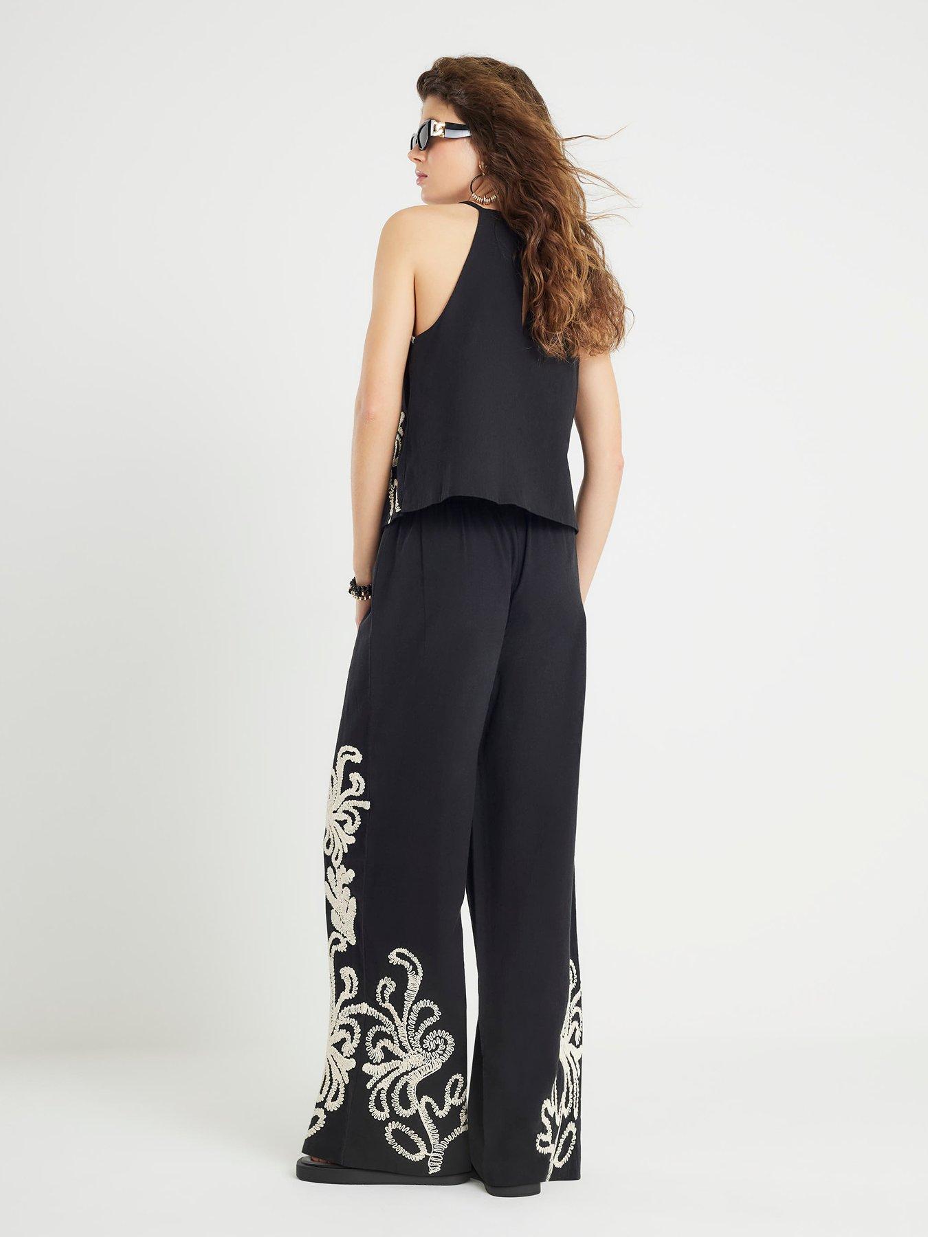 river-island-craft-stitch-trouser-blackstillFront