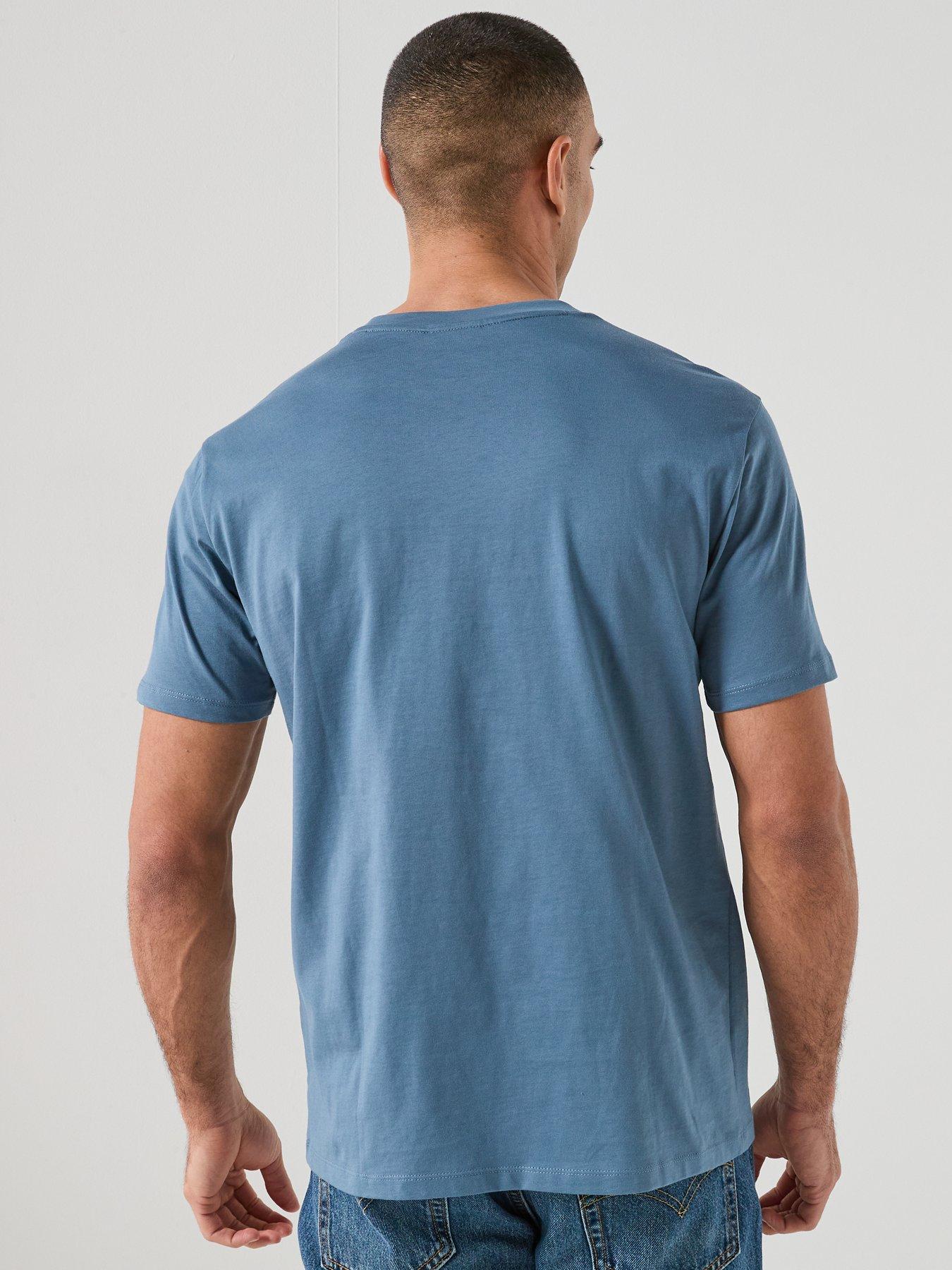 Image 2 of 6 of Armani Exchange 3D Ny Milan Logo T-Shirt - Blue