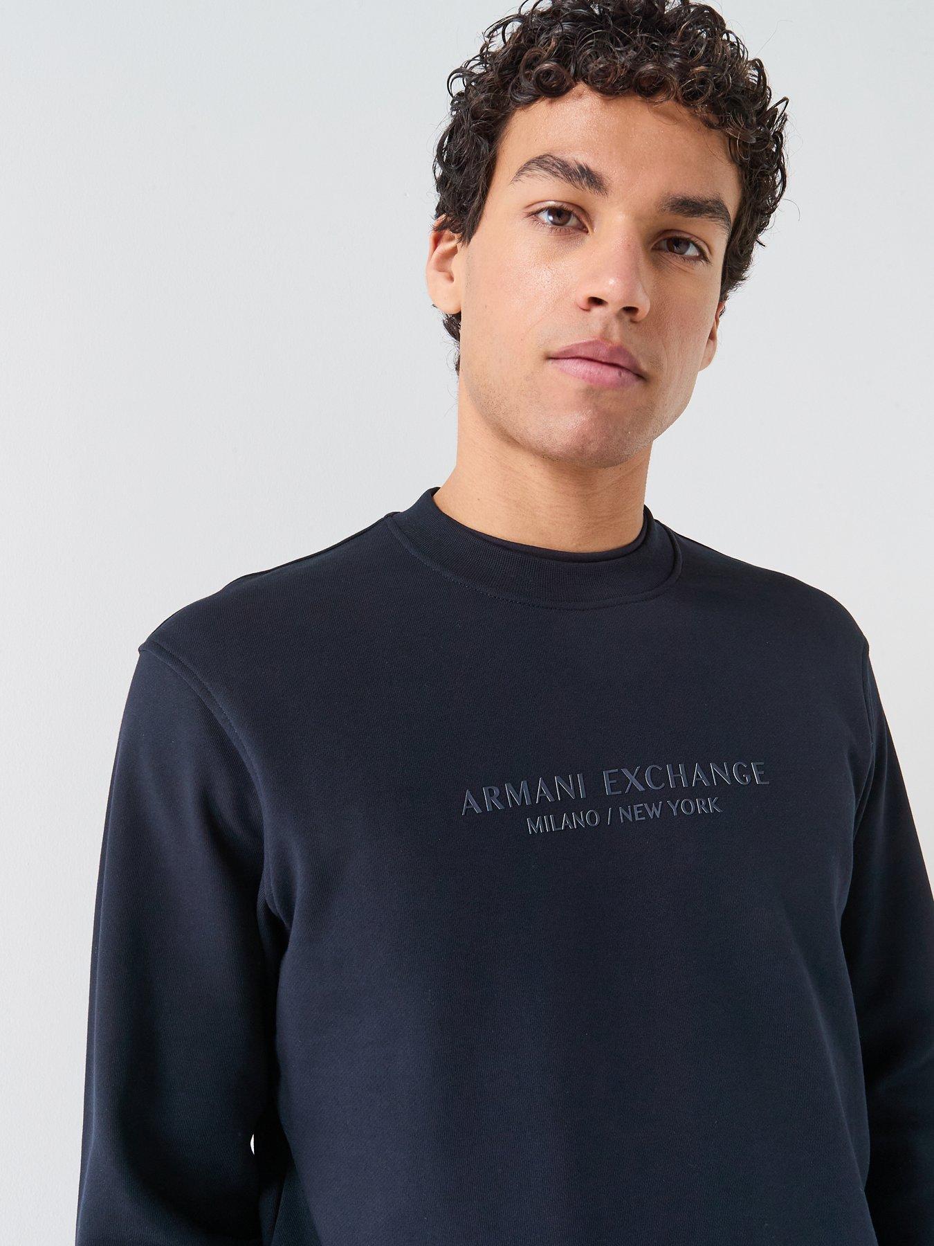 armani-exchange-3d-ny-milan-logo-crew-sweater-navyoutfit