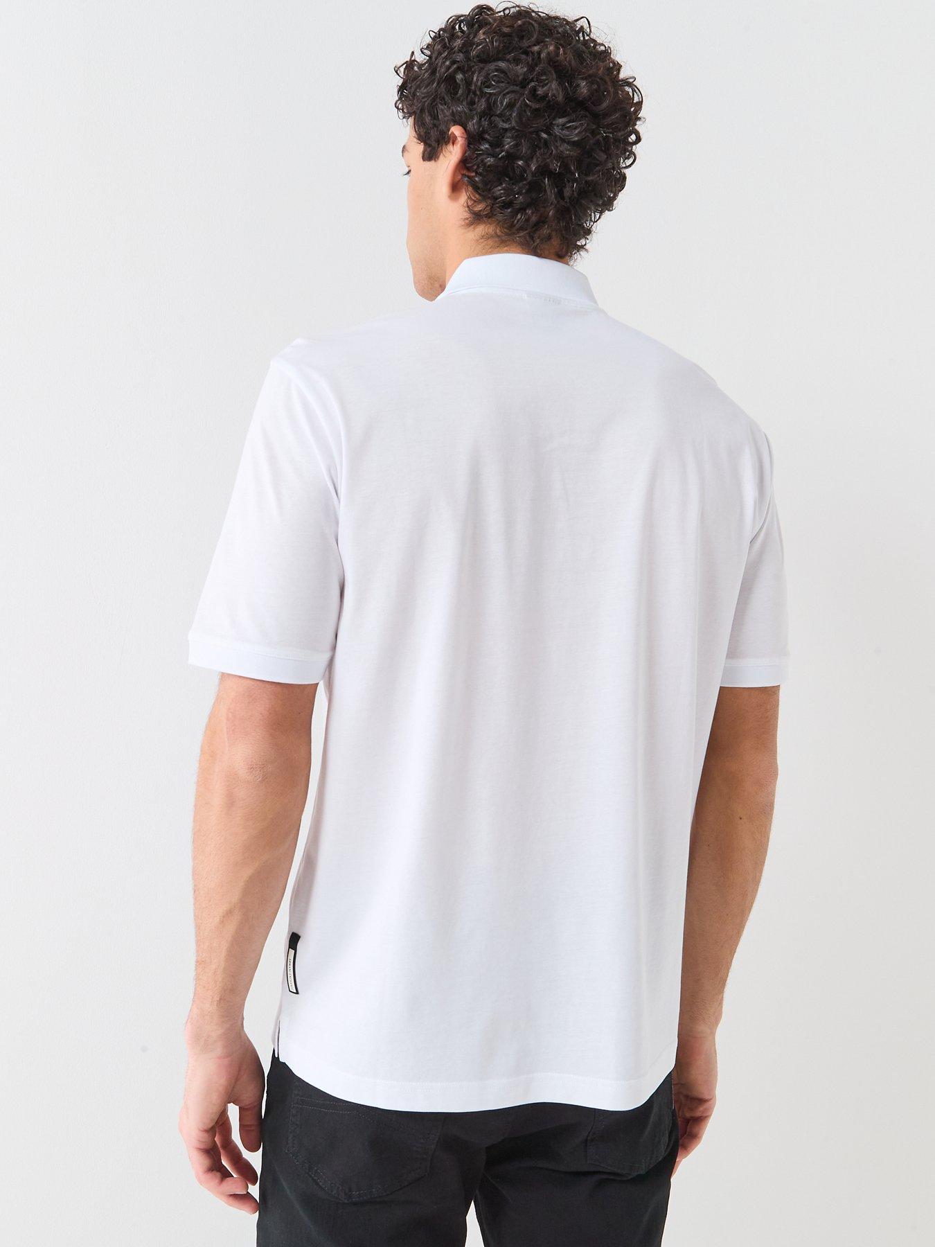 armani-exchange-zip-neck-polo-shirt-whitestillFront