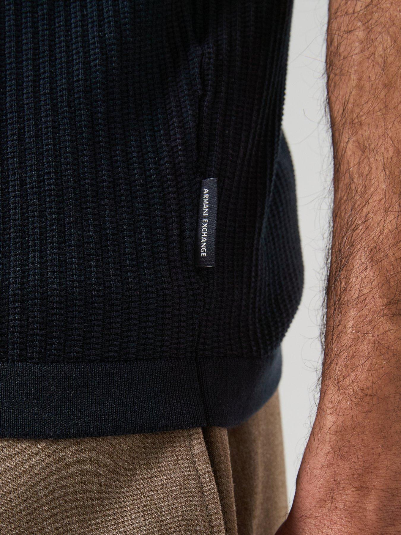 armani-exchange-knittted-open-collar-polo-shirt-navydetail