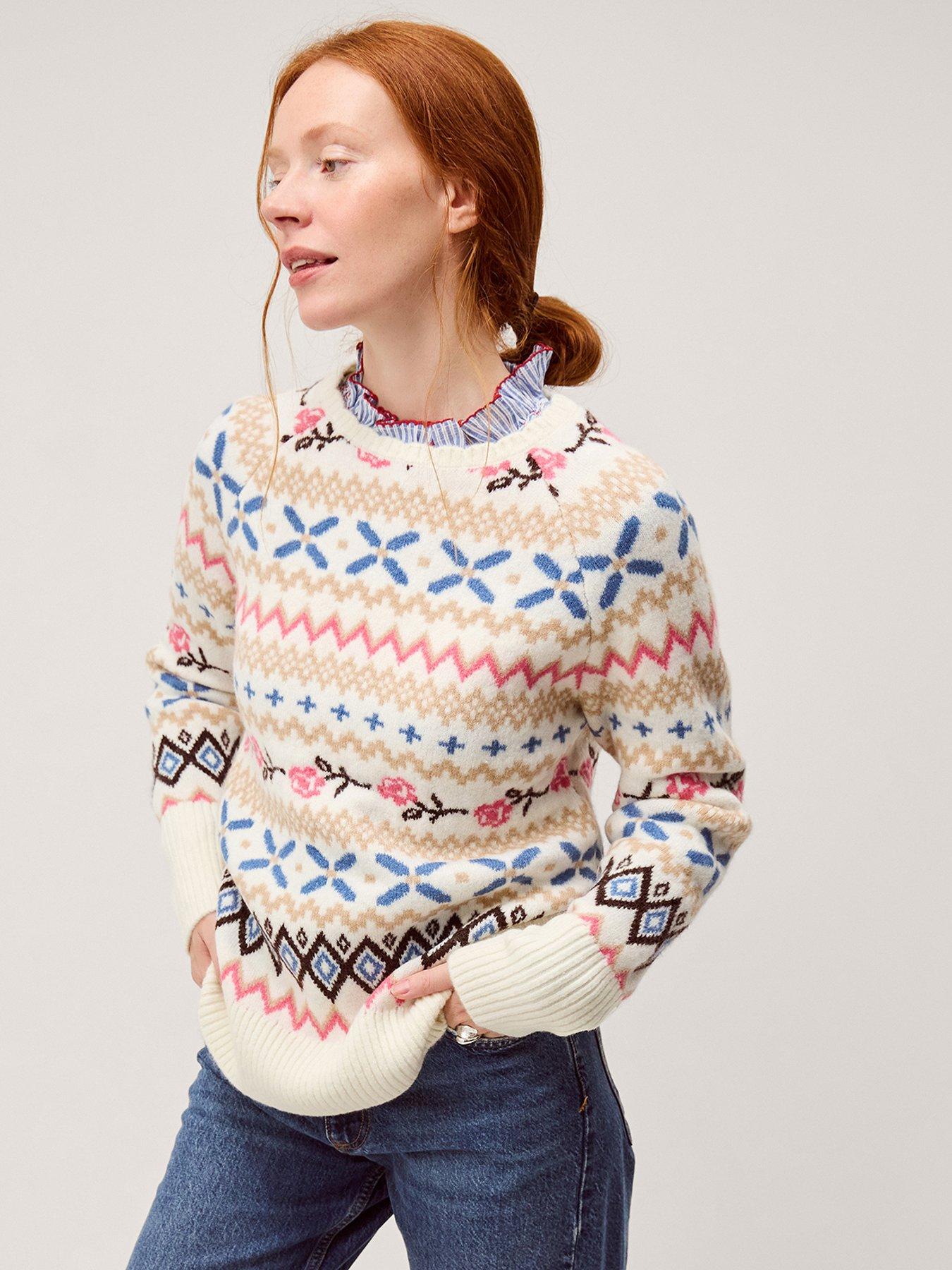 Image 1 of 5 of Monsoon Fee Fairisle Jumper - Cream