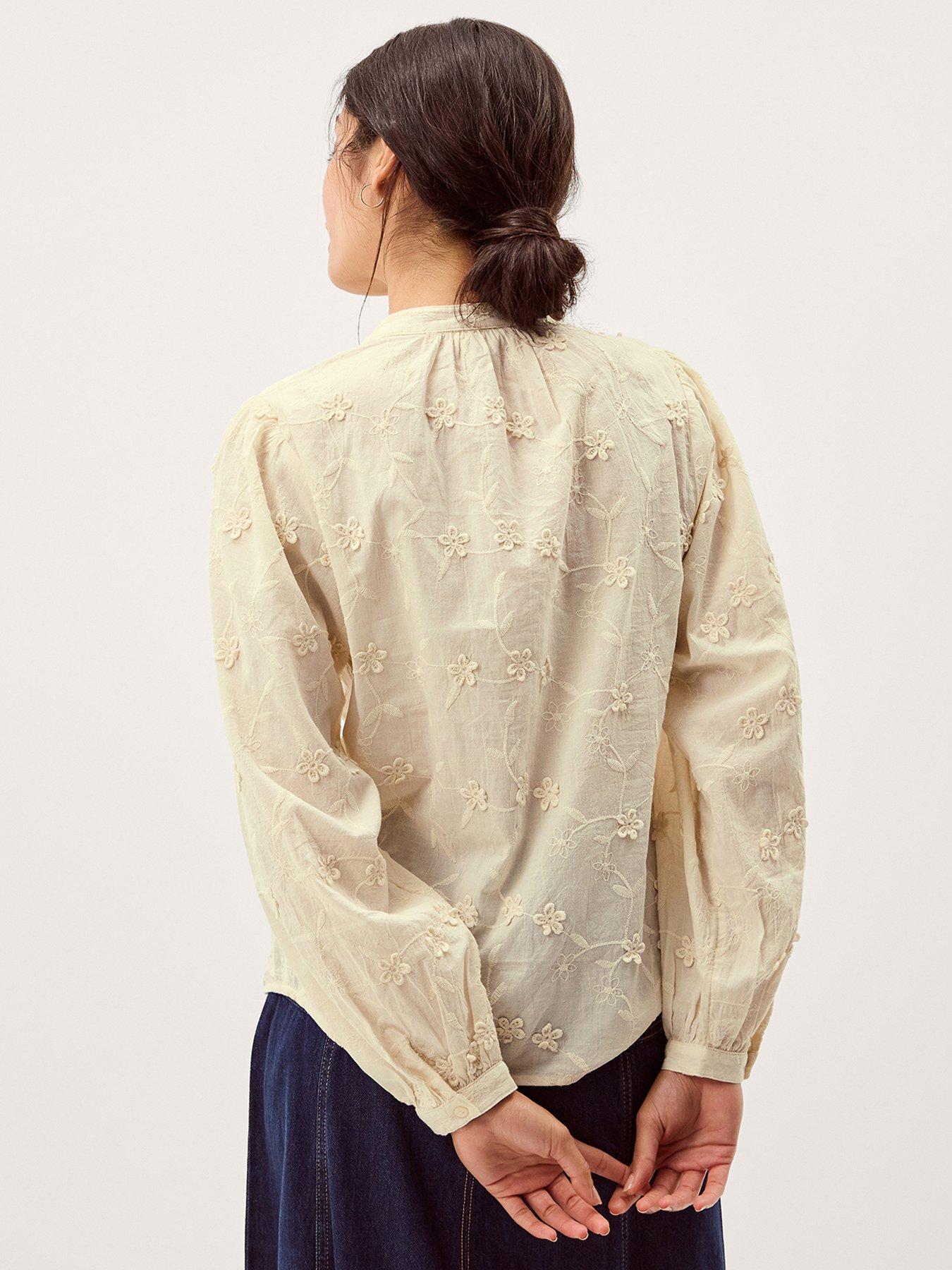 Image 2 of 5 of Monsoon Mel Embroidered Blouse - Cream