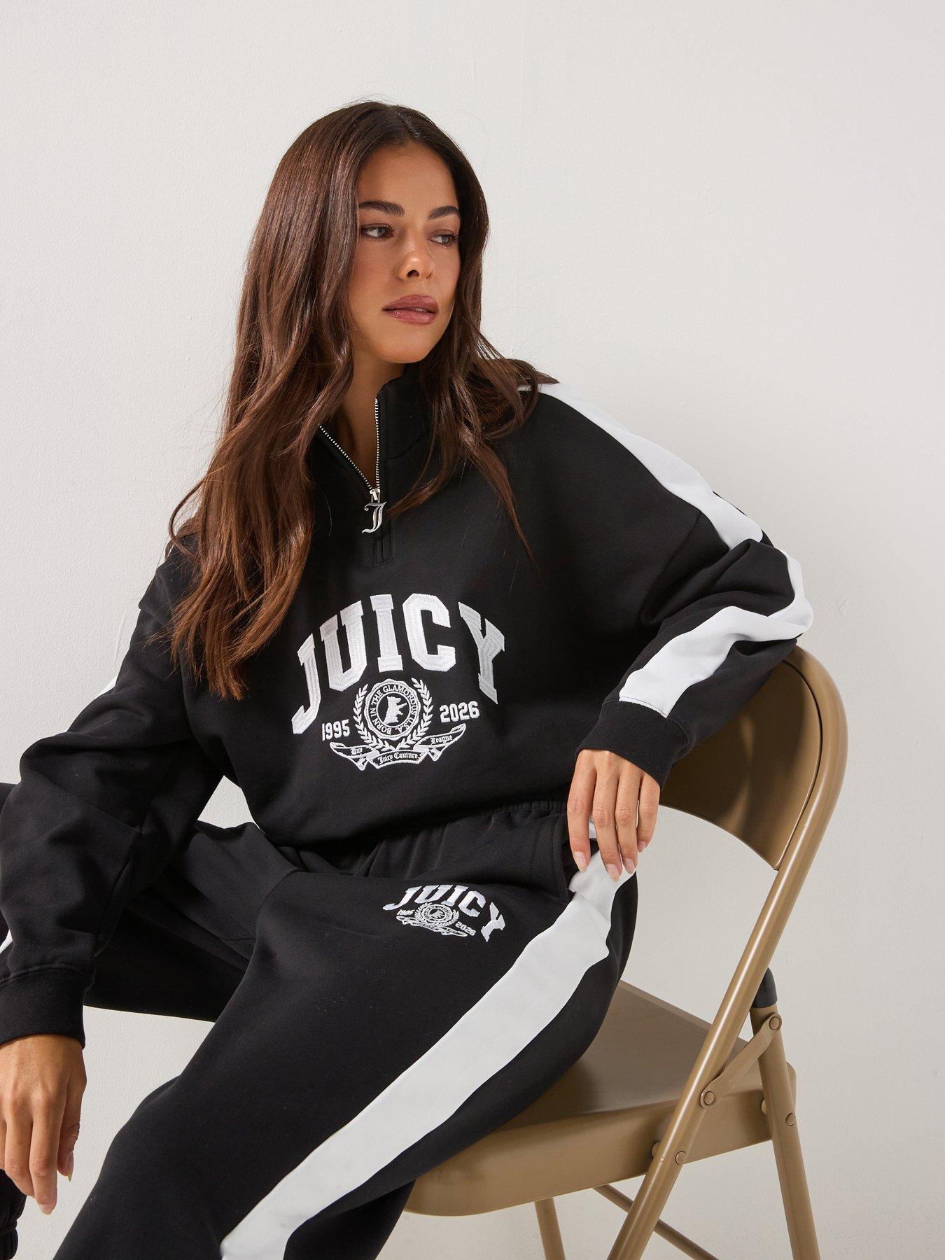 Image 4 of 6 of Juicy Couture College Crest 1/4 Zip Track Top