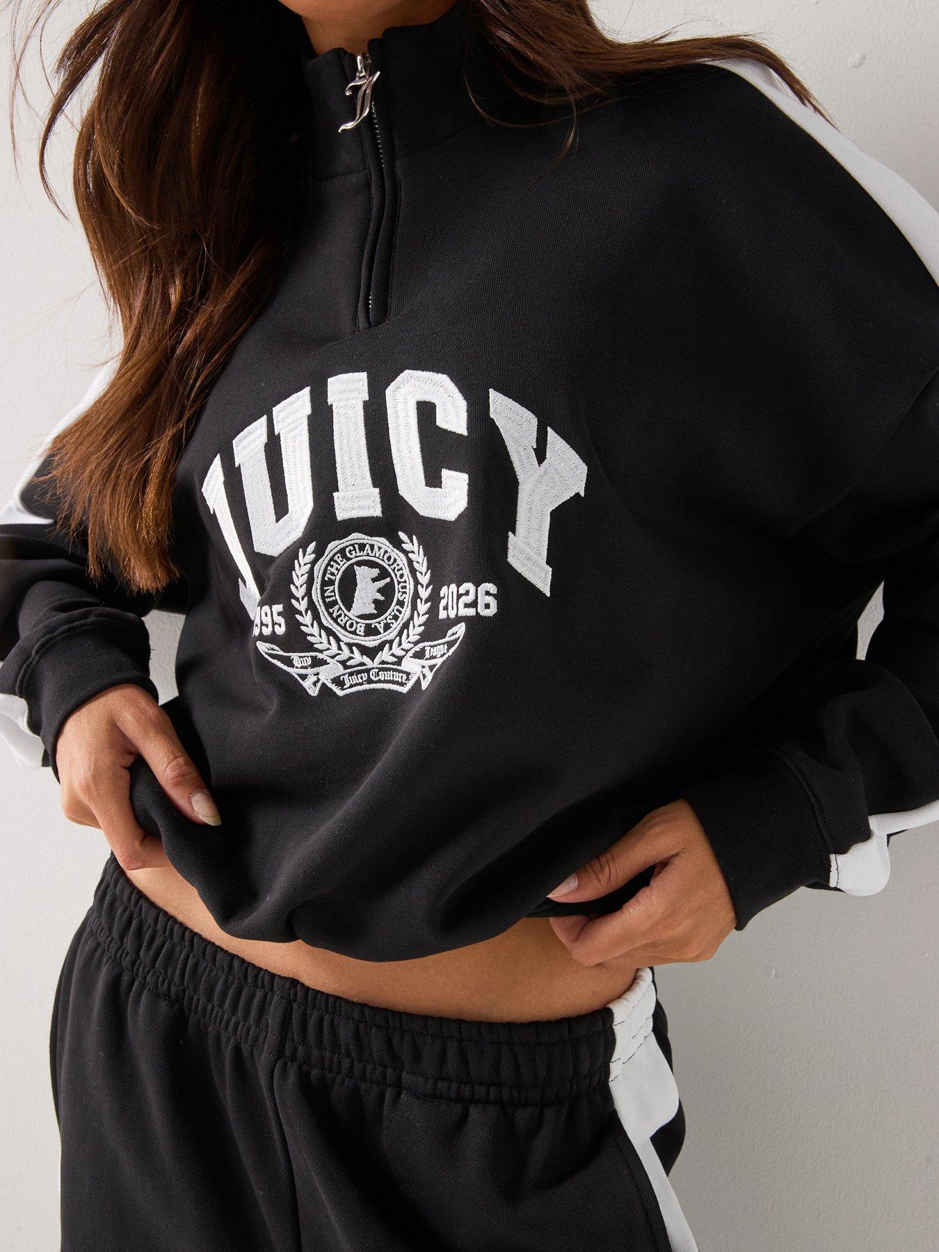 Image 5 of 6 of Juicy Couture College Crest 1/4 Zip Track Top