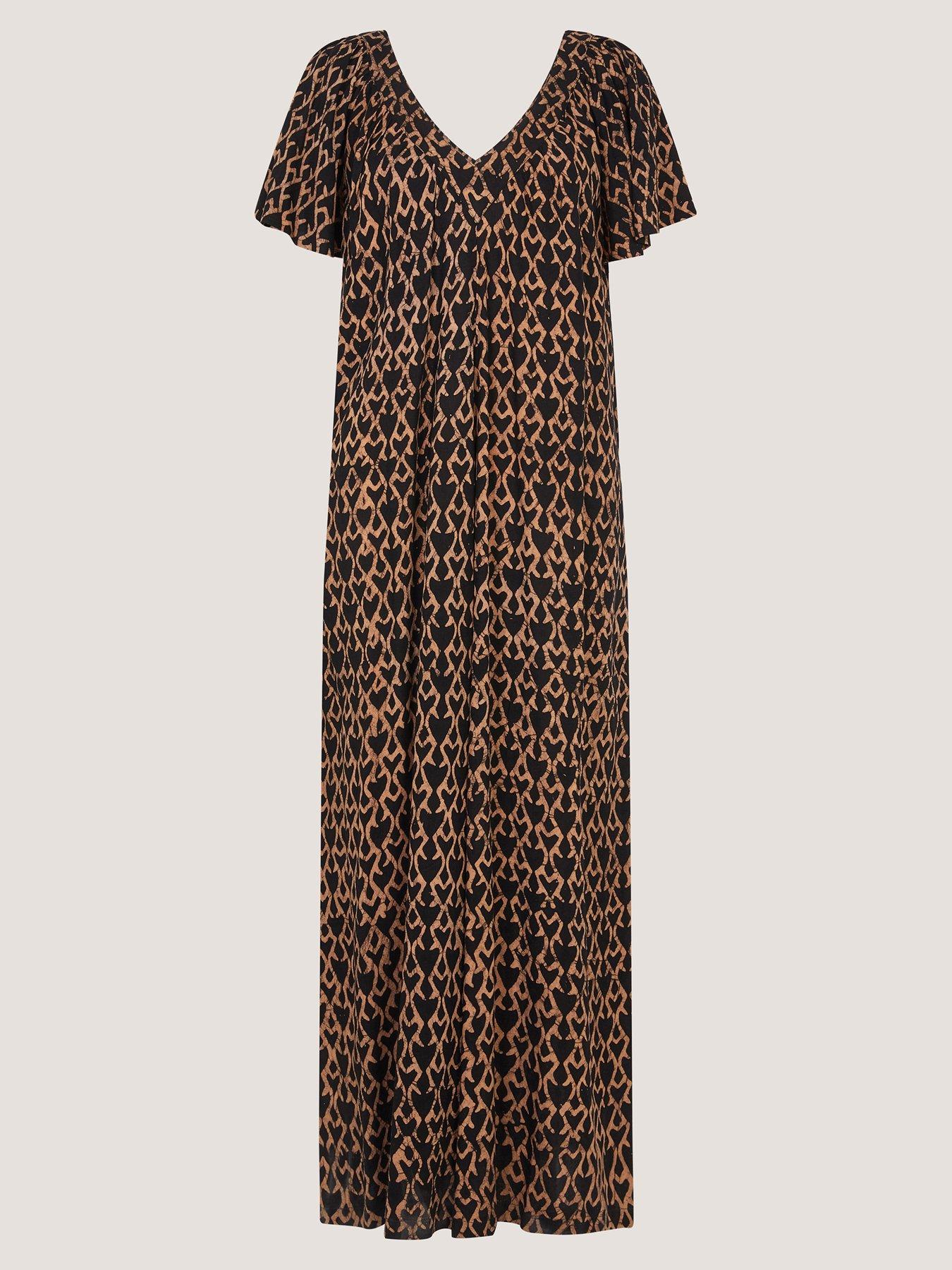 Monsoon Arti Print Wide Leg Jumpsuit - Black