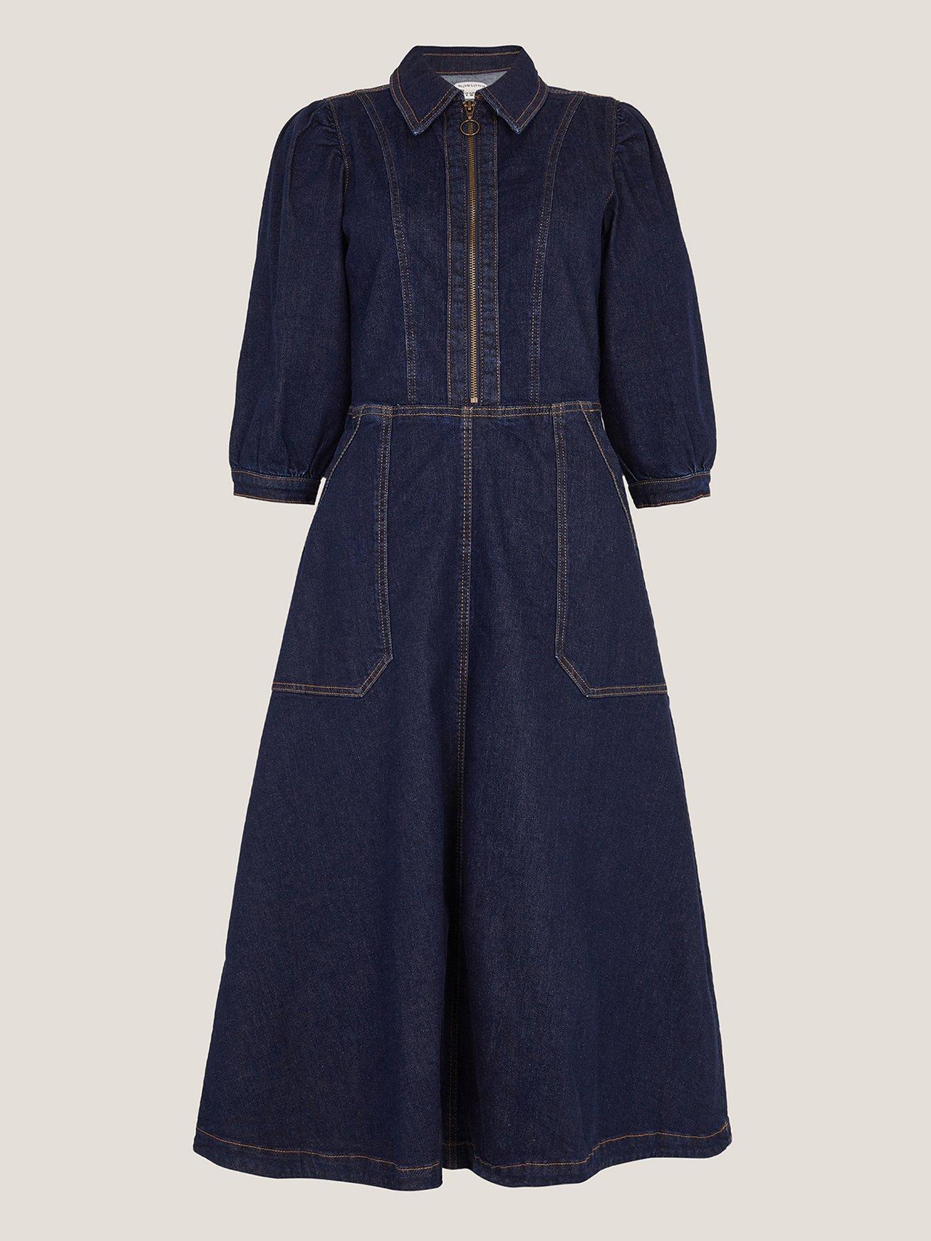 monsoon-erin-zip-front-denim-midi-dress-bluedetail