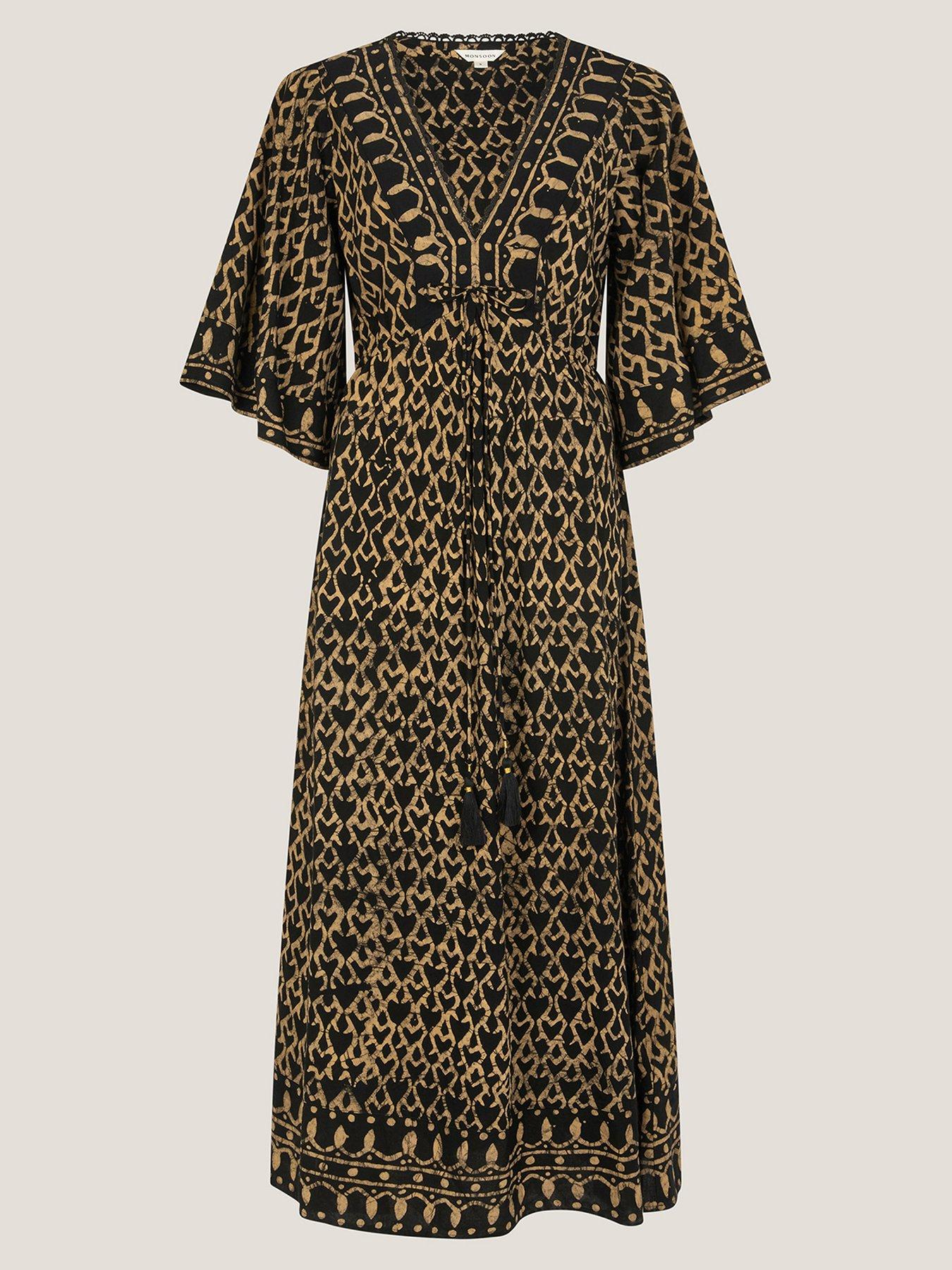 Image 3 of 5 of Monsoon Arti Kaftan - Black