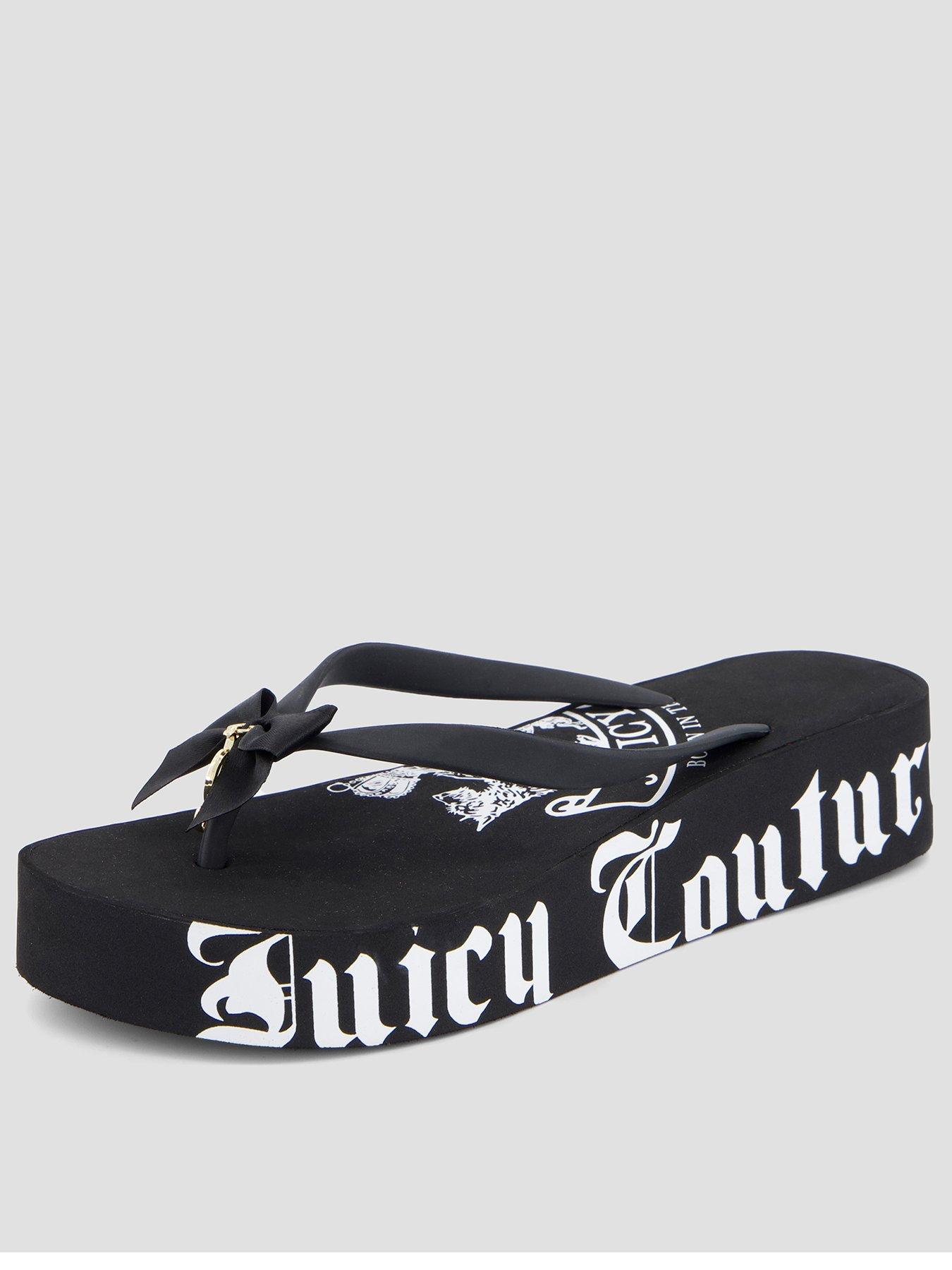 Juicy Couture Heritage Crest EVA Wedge Slide - Black