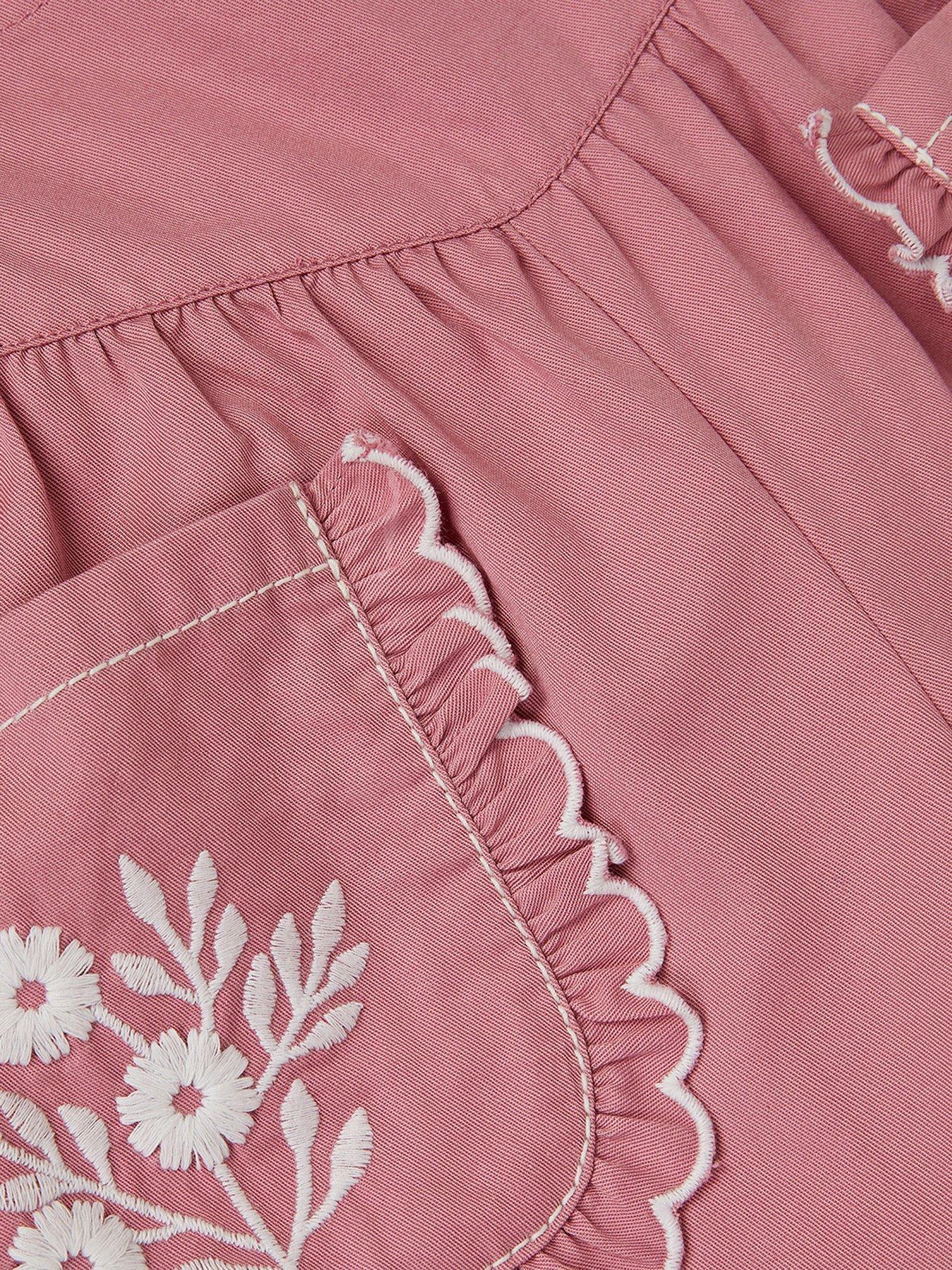 Image 4 of 4 of Monsoon Girls Scallop Pocket Trousers - Pink